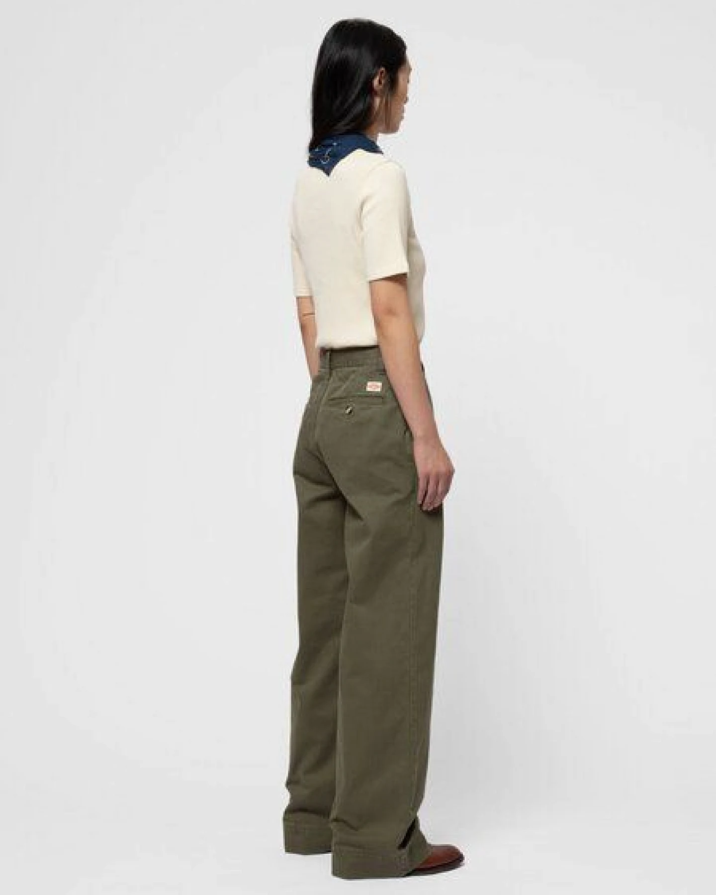 Nudie Jeans Suki Workwear Pants Olive – Ansicht 2