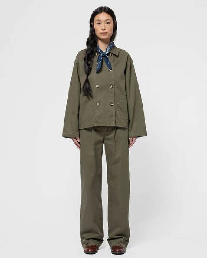 Nudie Jeans Bibbi Workwear Jacket Olive