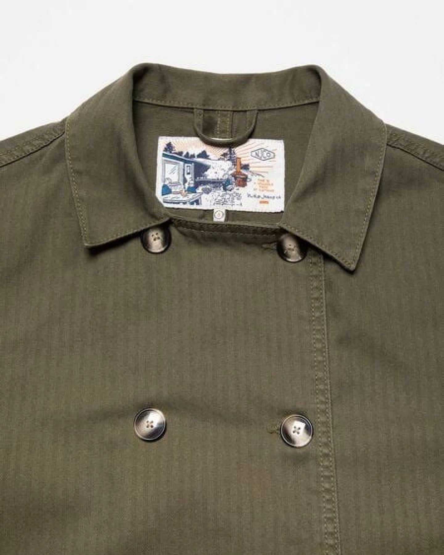 Nudie Jeans Bibbi Workwear Jacket Olive – Ansicht 4