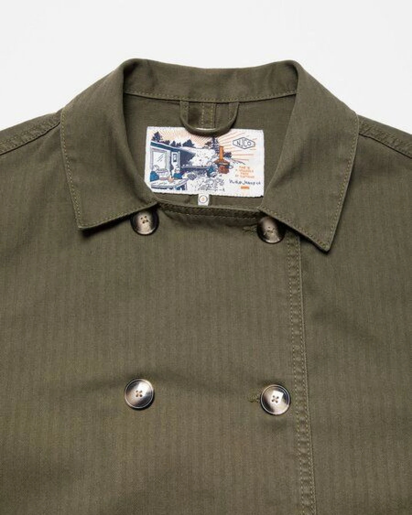 Nudie Jeans Bibbi Workwear Jacket Olive – Ansicht 4