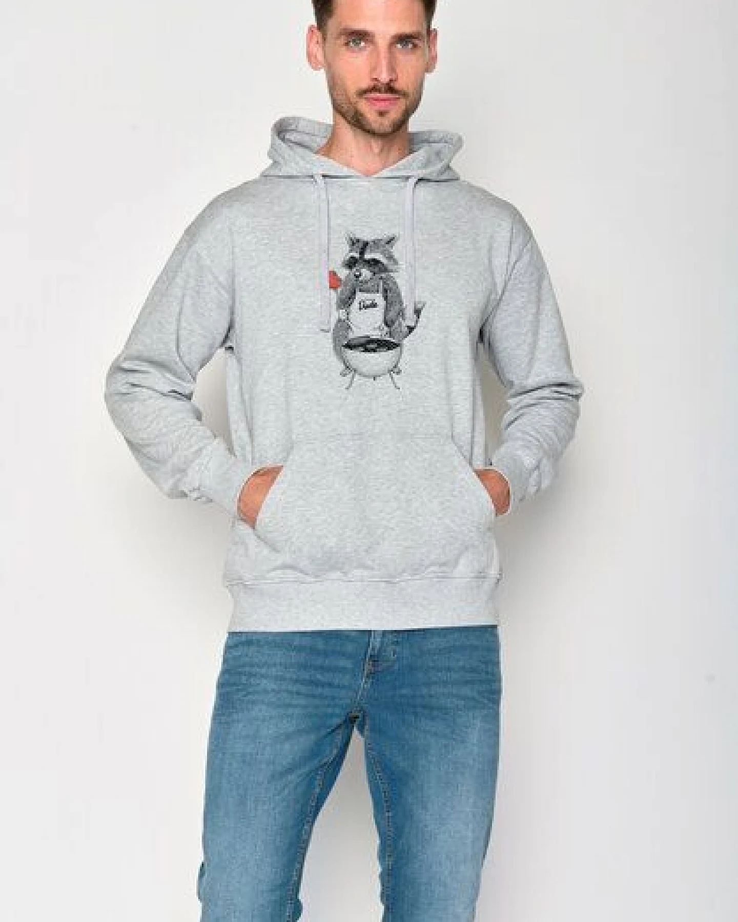 GREENBOMB Print Hoodie Animal BBQ Joy – Ansicht 2