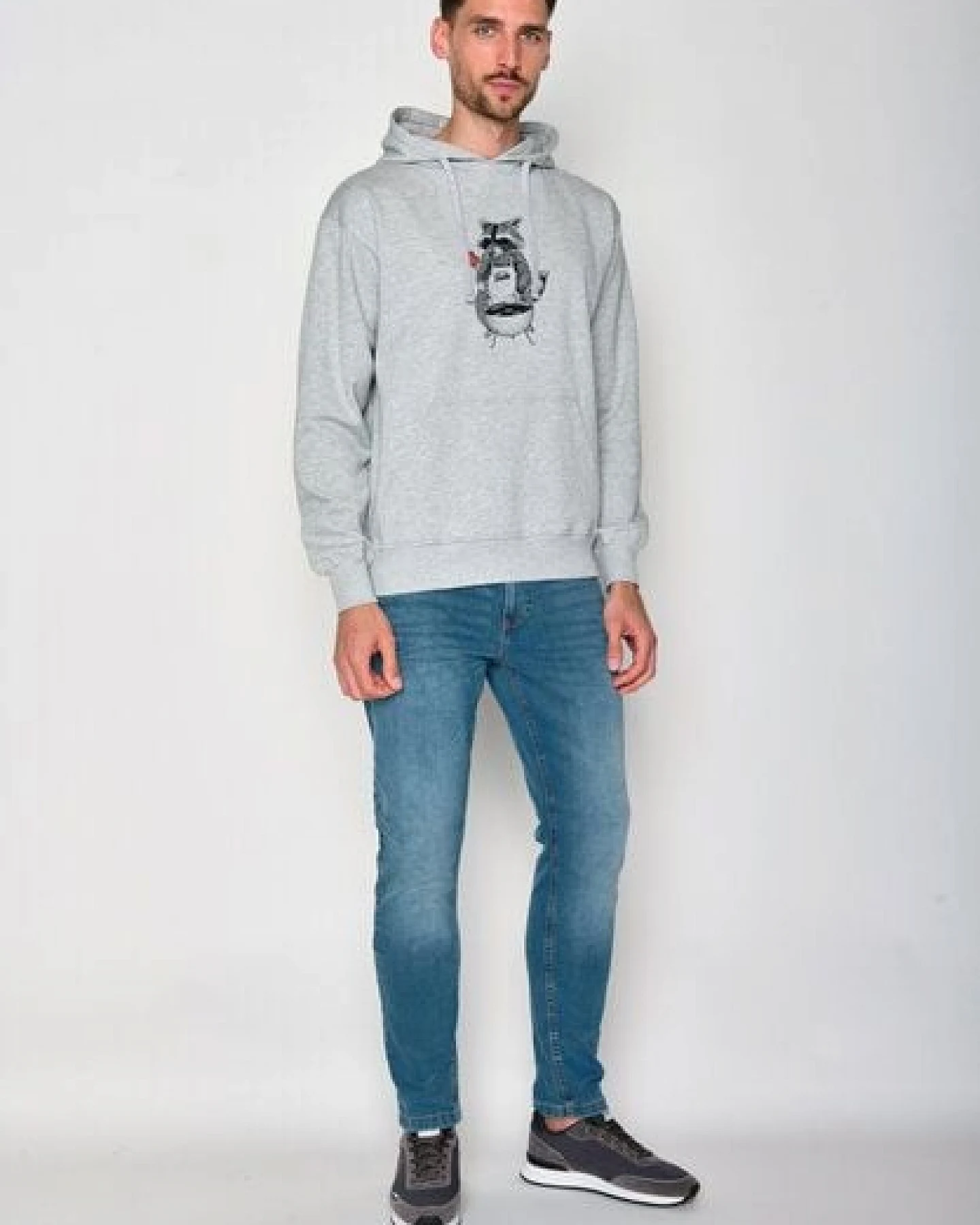GREENBOMB Print Hoodie Animal BBQ Joy – Ansicht 4