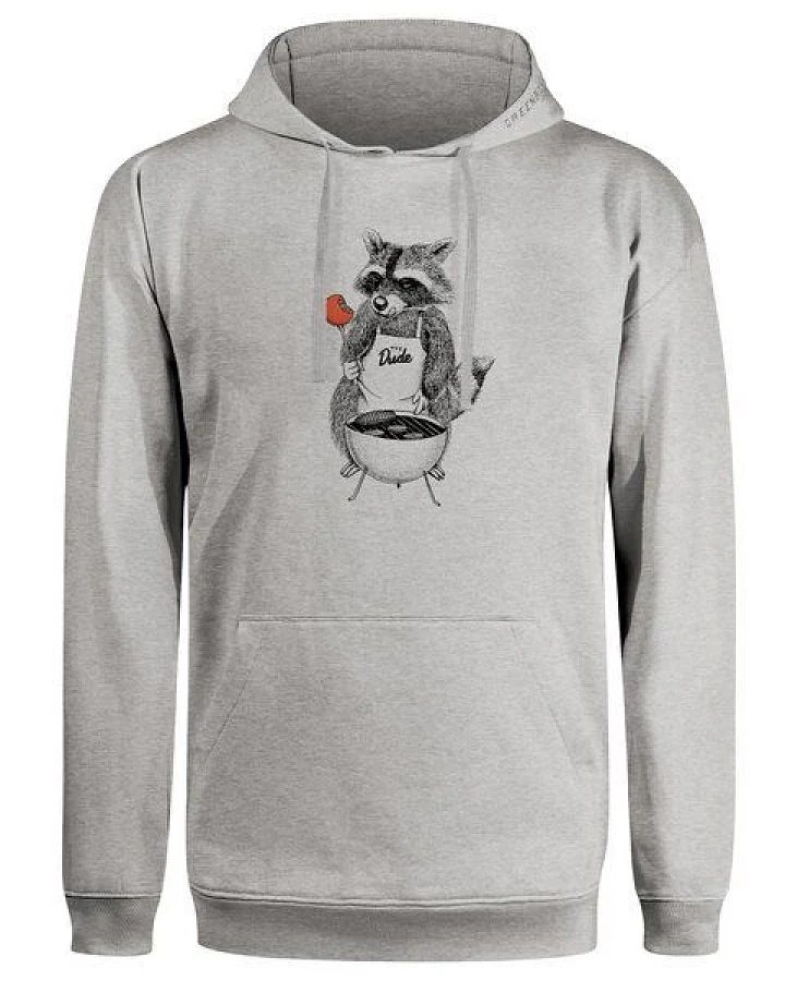 GREENBOMB Print Hoodie Animal BBQ Joy