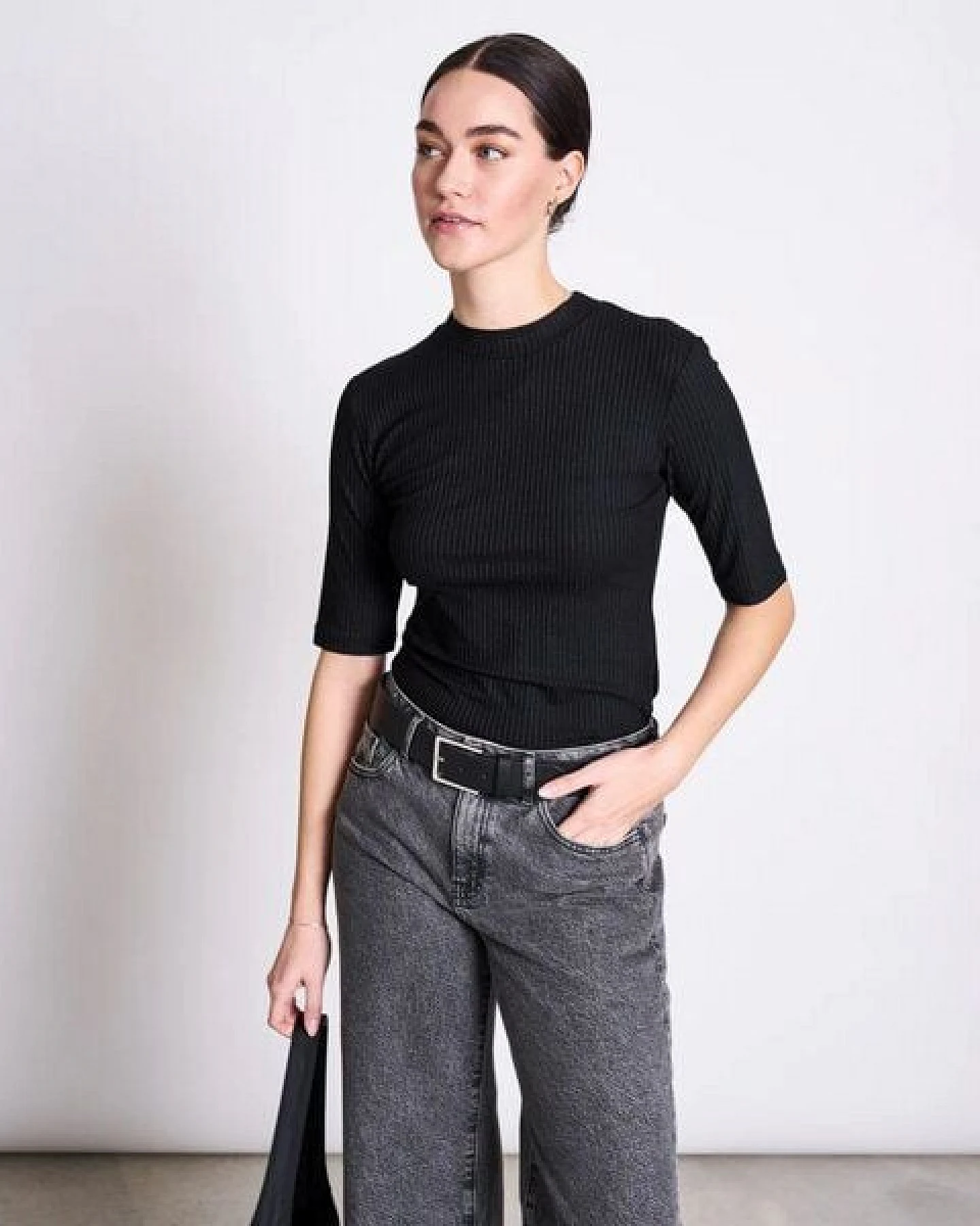 JAN N JUNE Rib T-Shirt NINA – Ansicht 4
