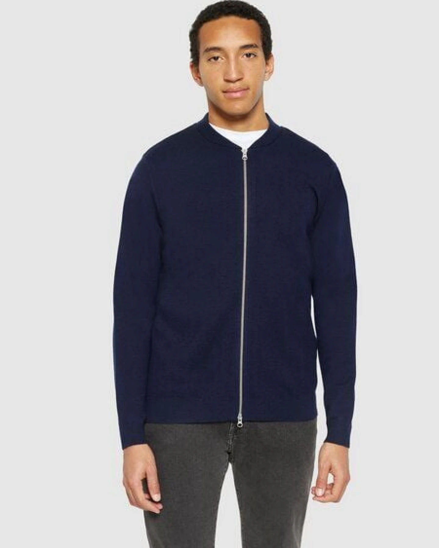 KnowledgeCotton Apparel Sweatjacke Merino – Ansicht 2