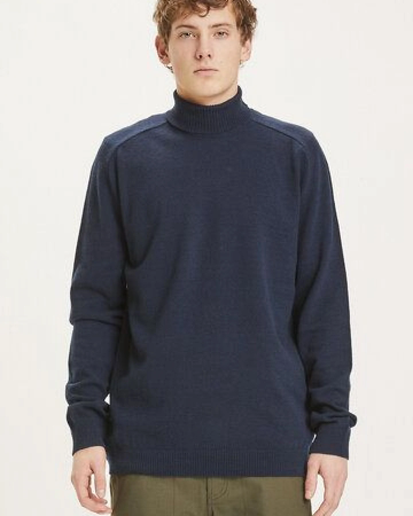 KnowledgeCotton Apparel Rollkragen-Strickpullover Lammwolle – Ansicht 2