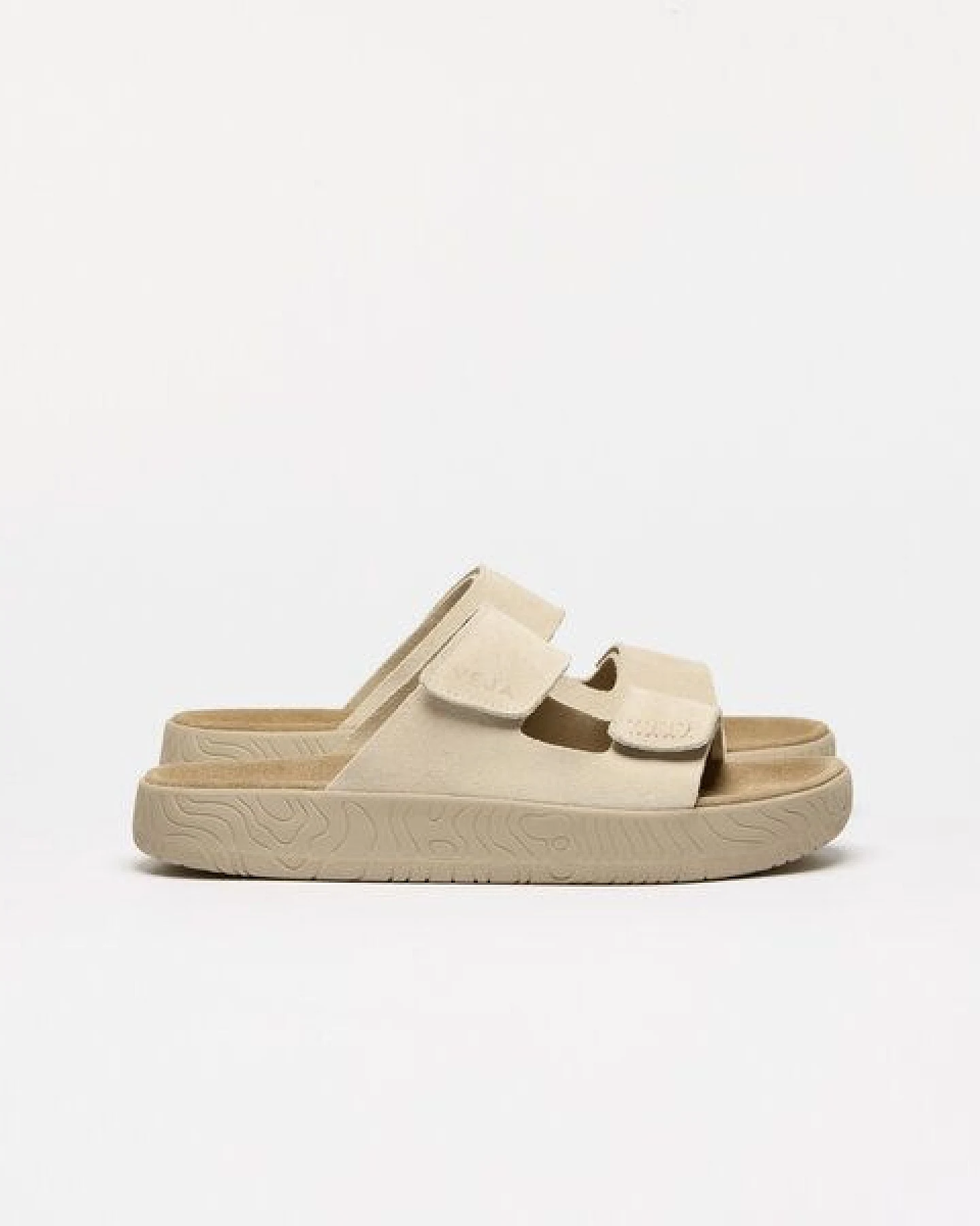 Veja Damen-Sandalen Etna Suede Soft Pierre Almond – Ansicht 2