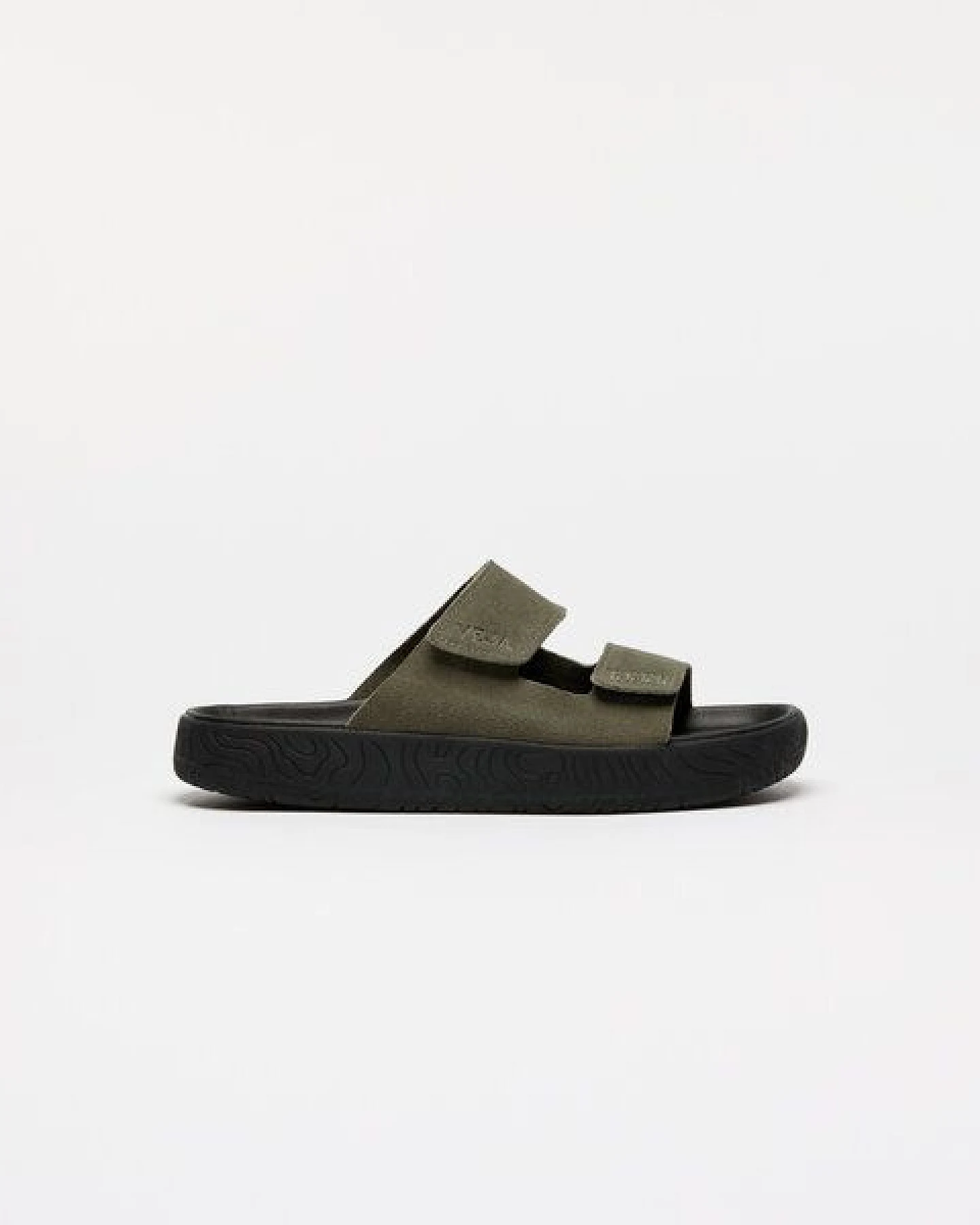 Veja Herren-Sandalen Etna Suede Soft Kaki Black – Ansicht 3
