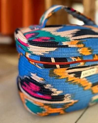 Blue Ikat