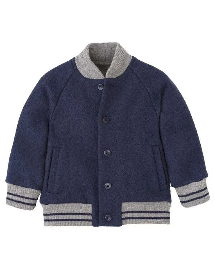 Disana Kleinkinder Walk-College-Jacke kbT-Merino Schurwolle