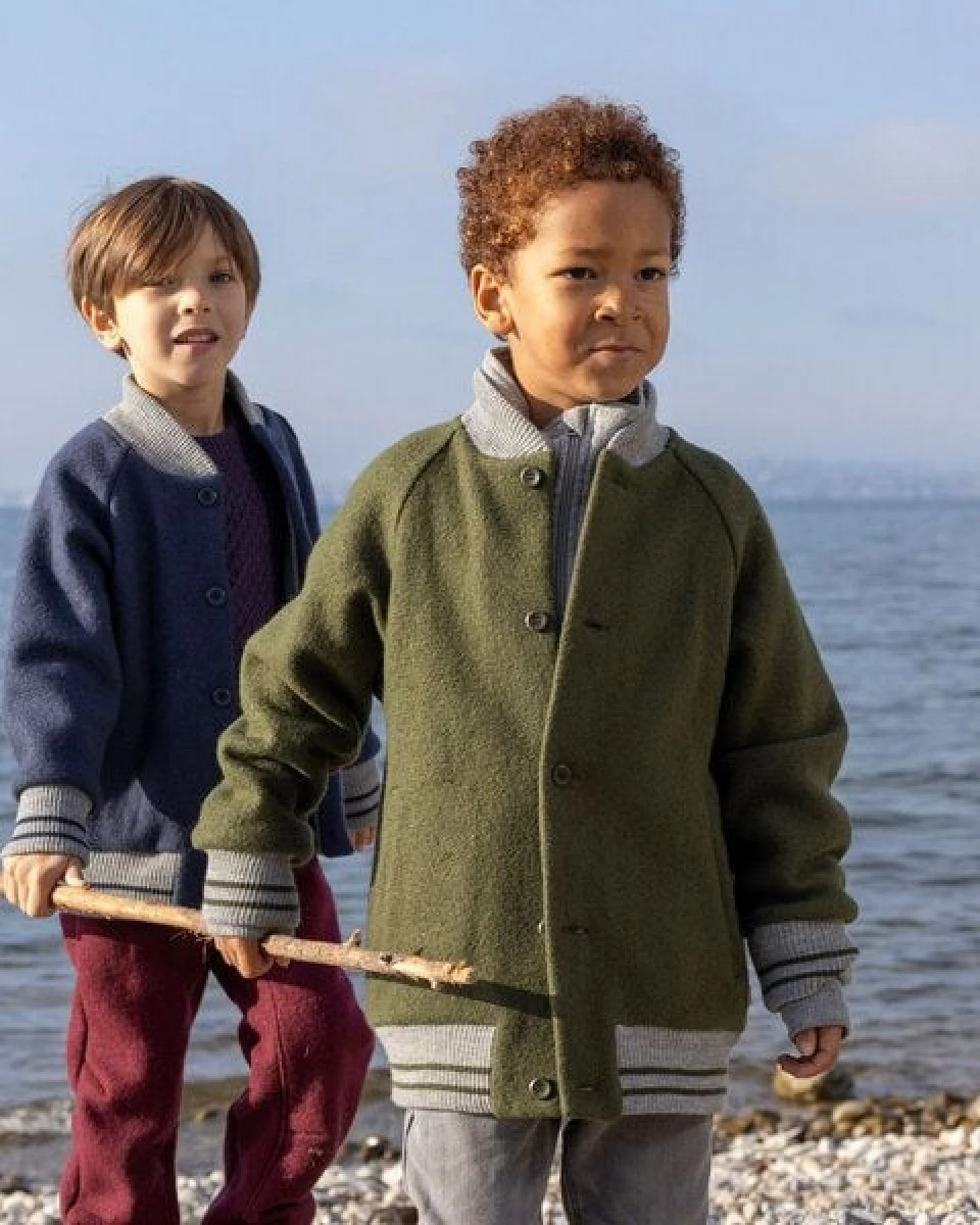 Disana Kleinkinder Walk-College-Jacke kbT-Merino Schurwolle – Ansicht 4