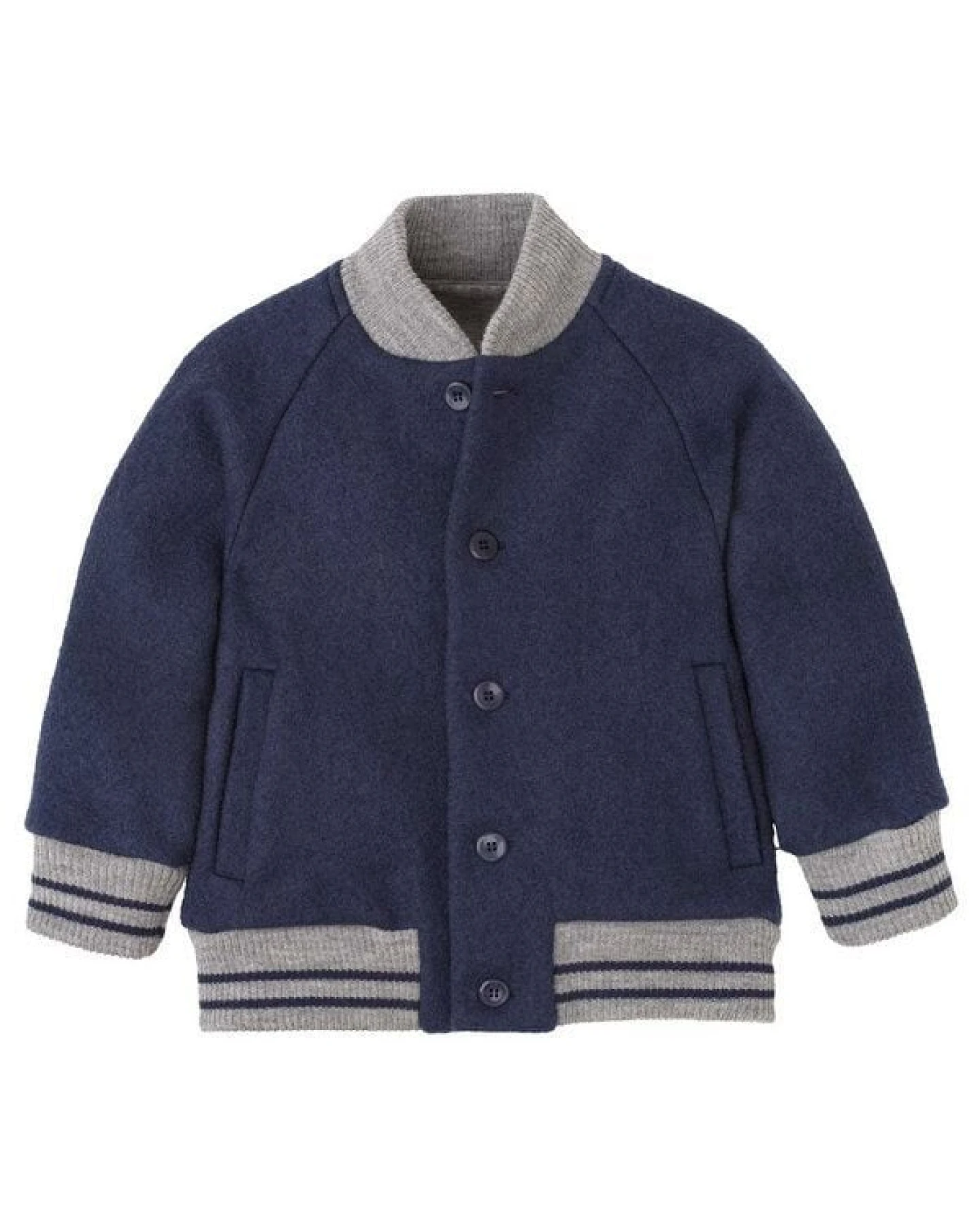 Disana Kleinkinder Walk-College-Jacke kbT-Merino Schurwolle – Ansicht 2