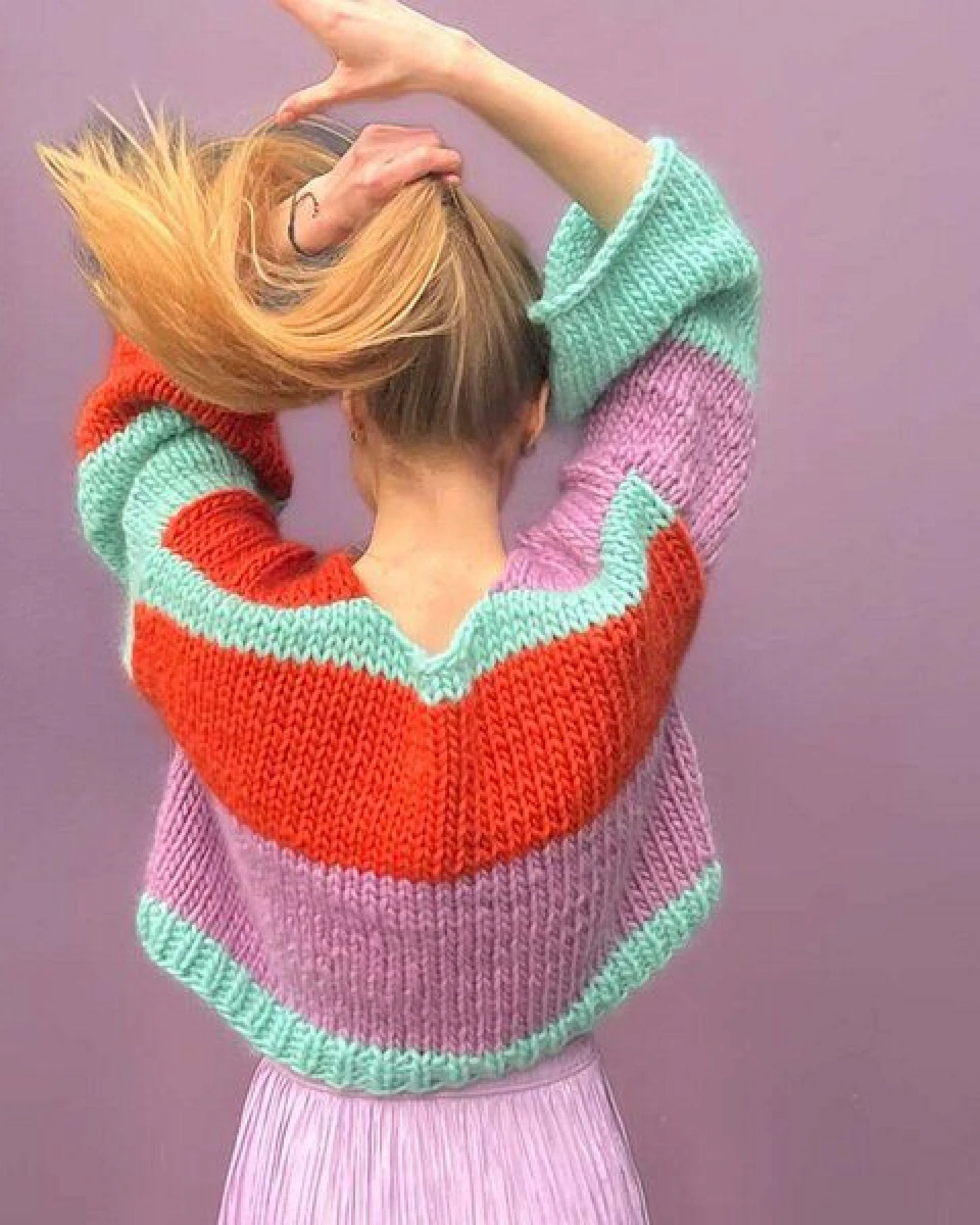 PANAPUFA 100% MERINO Strickjacke aus Merinowolle – Ansicht 4