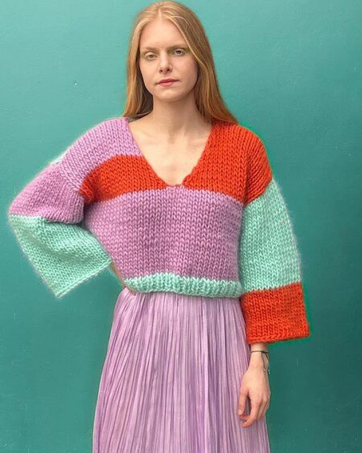 PANAPUFA 100% MERINO Strickjacke aus Merinowolle
