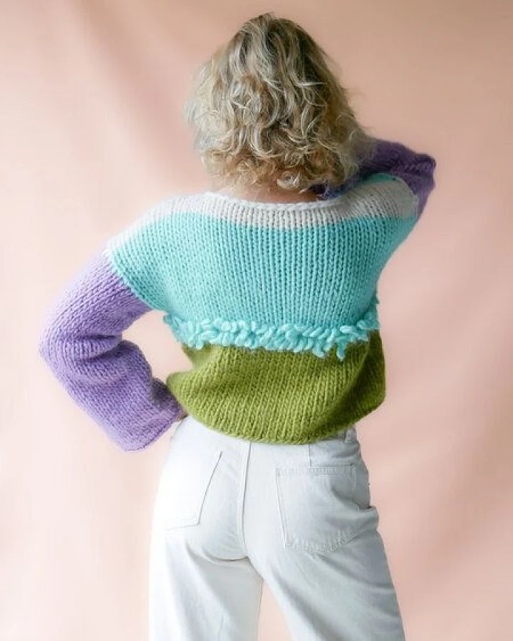PANAPUFA 100% MERINO Strickjacke aus Merinowolle