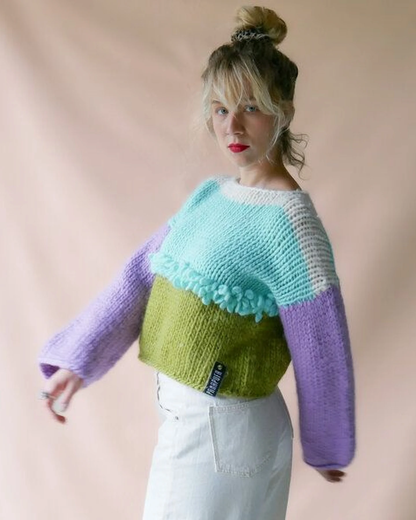 PANAPUFA 100% MERINO Strickjacke aus Merinowolle – Ansicht 3