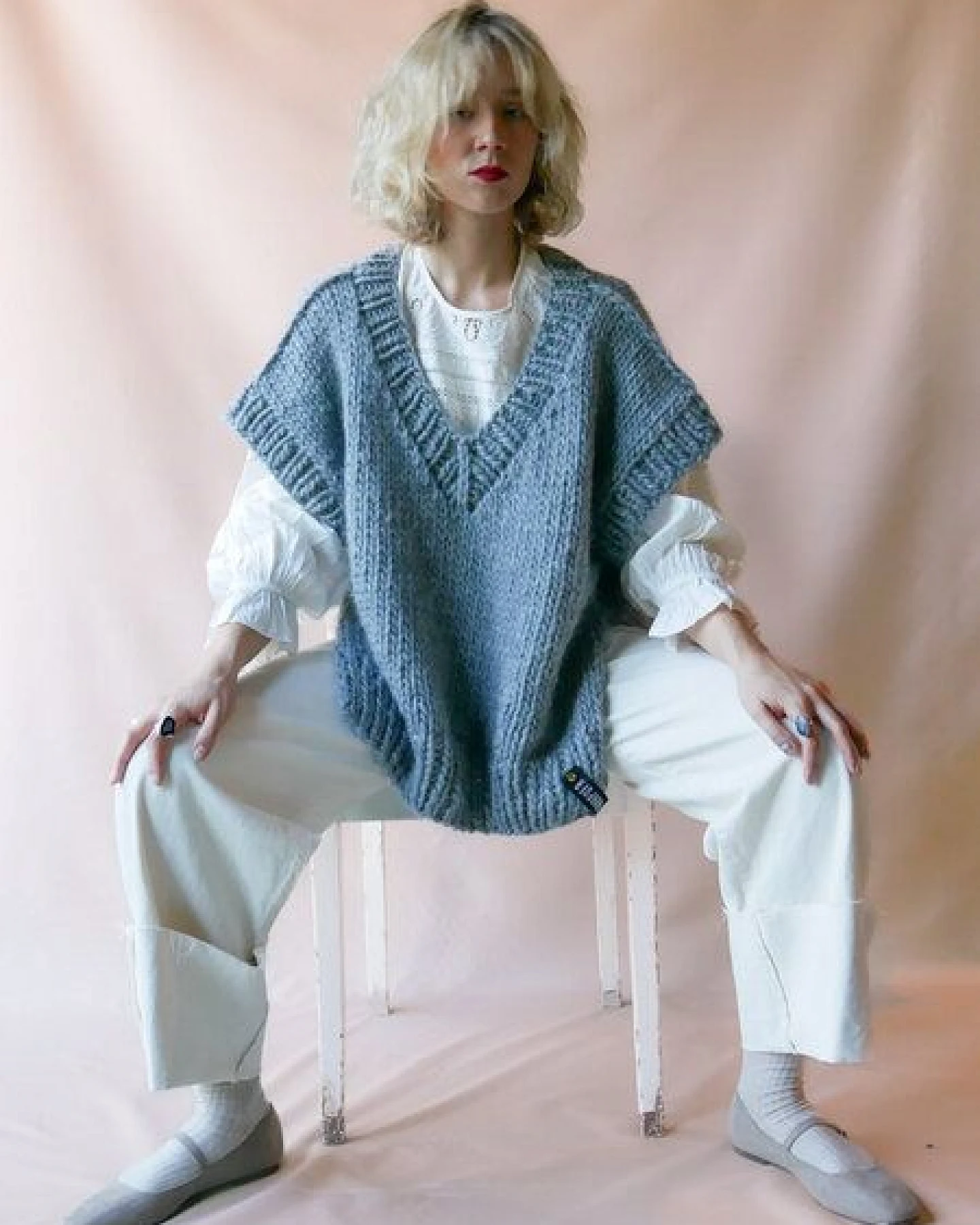 PANAPUFA 100% MERINO Strickjacke aus Merinowolle – Ansicht 2