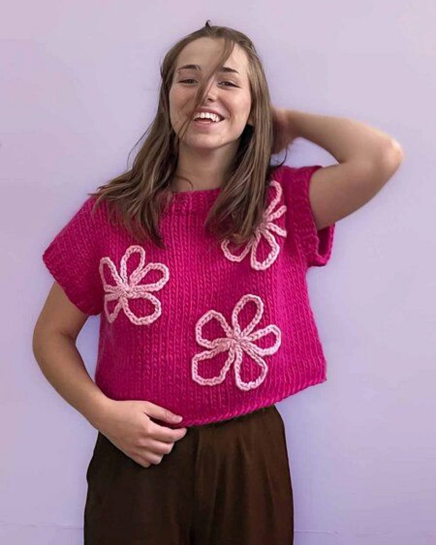 PANAPUFA 100% MERINO Strickweste – Ansicht 2