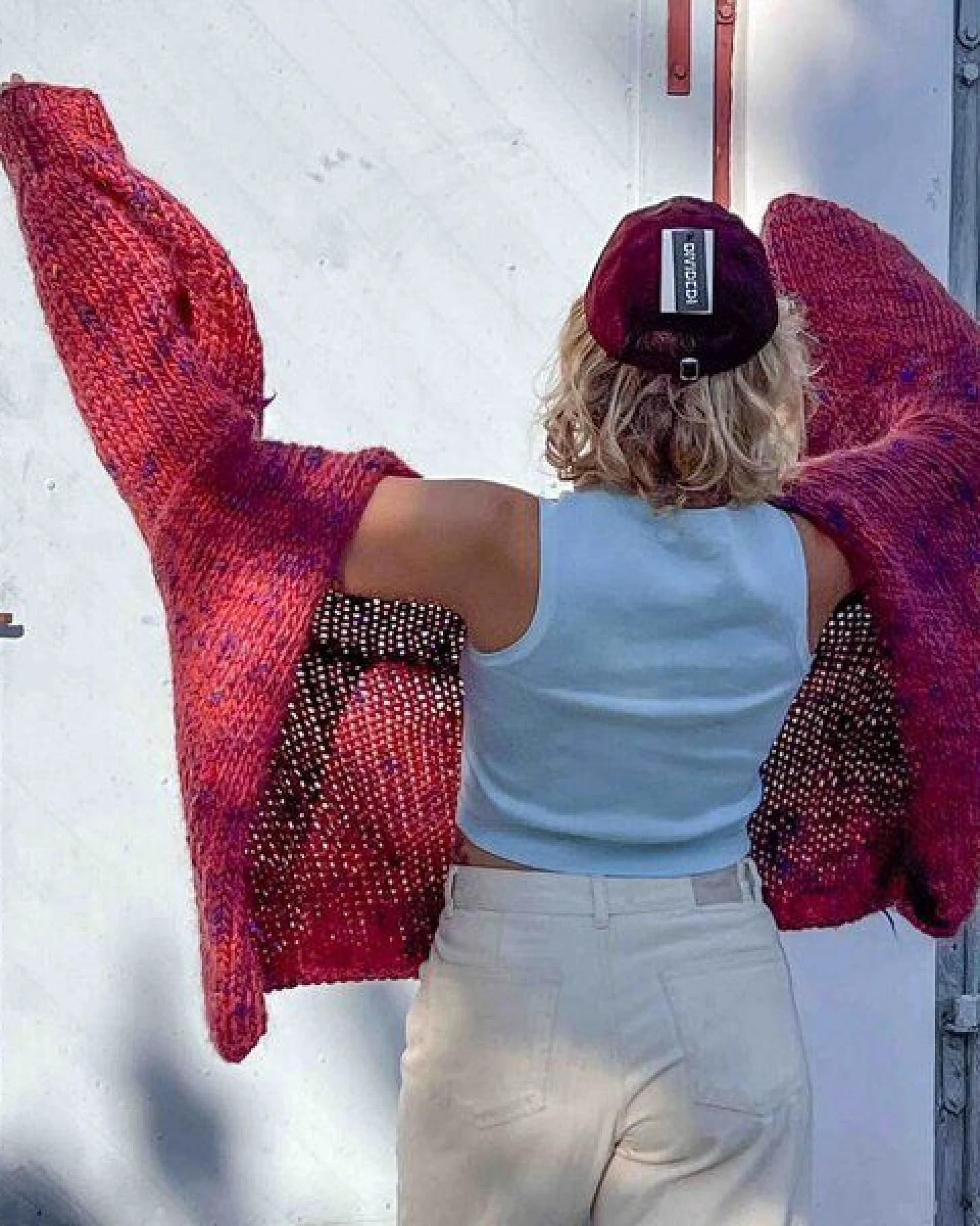 PANAPUFA SEIDE MERINO Strickjacke aus Merinowolle – Ansicht 3