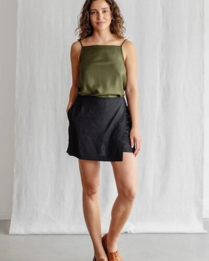 Jyoti - Fair Works Hanf/Tencel Skort Santipur
