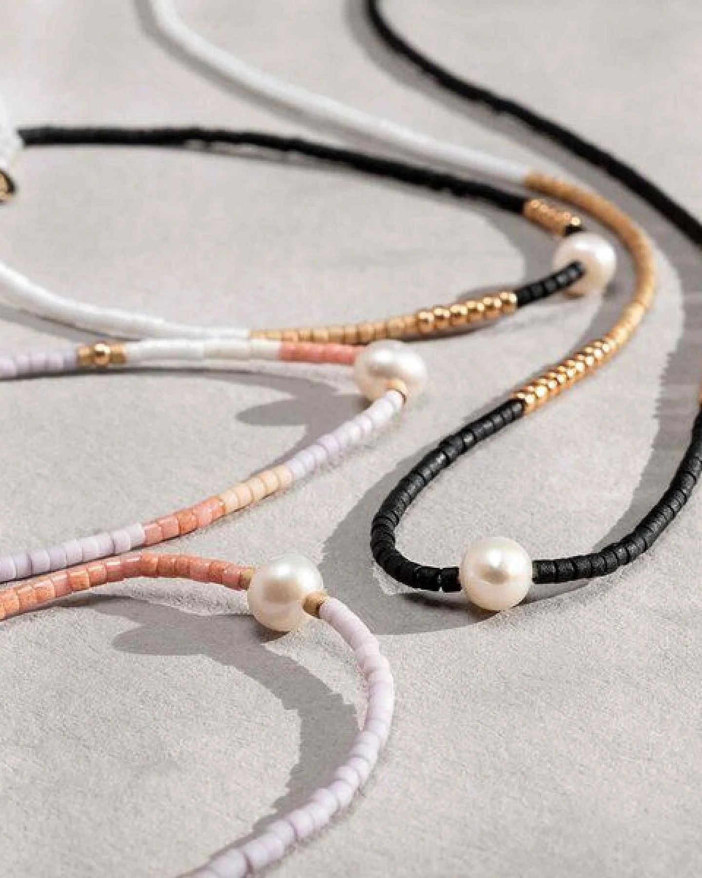 fejn jewelry Armkette oder Fußkette 'miyuki' mit bunten Glasperlen – Ansicht 2