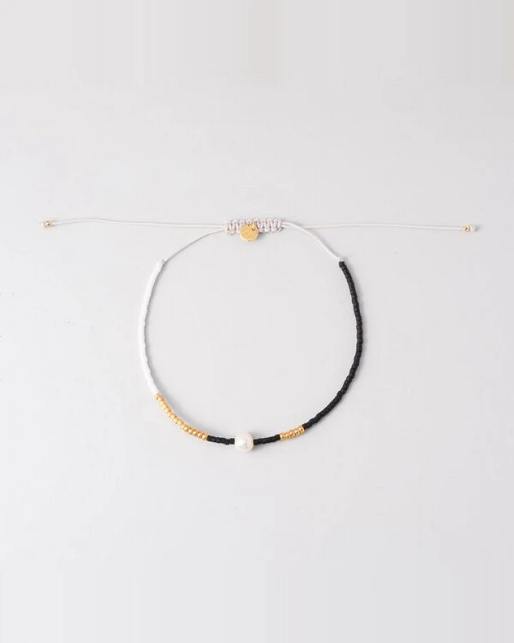 fejn jewelry Armkette 'miyuki & pearl' mit Süßwasserperle und bunten Glasperlen