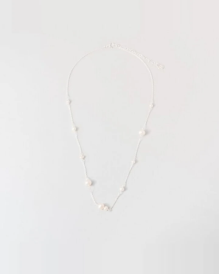 fejn jewelry Kette 'station pearl' mit Süßwasserperlen