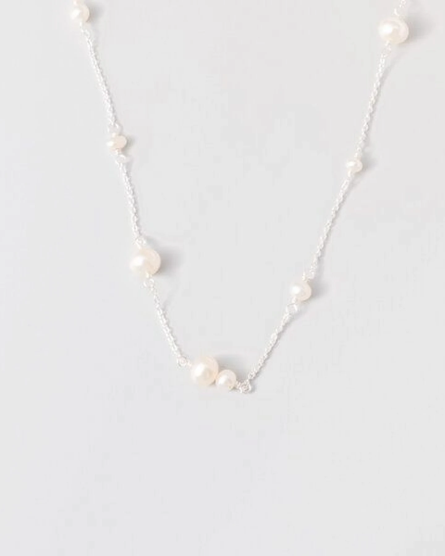 fejn jewelry Kette 'station pearl' mit Süßwasserperlen – Ansicht 3