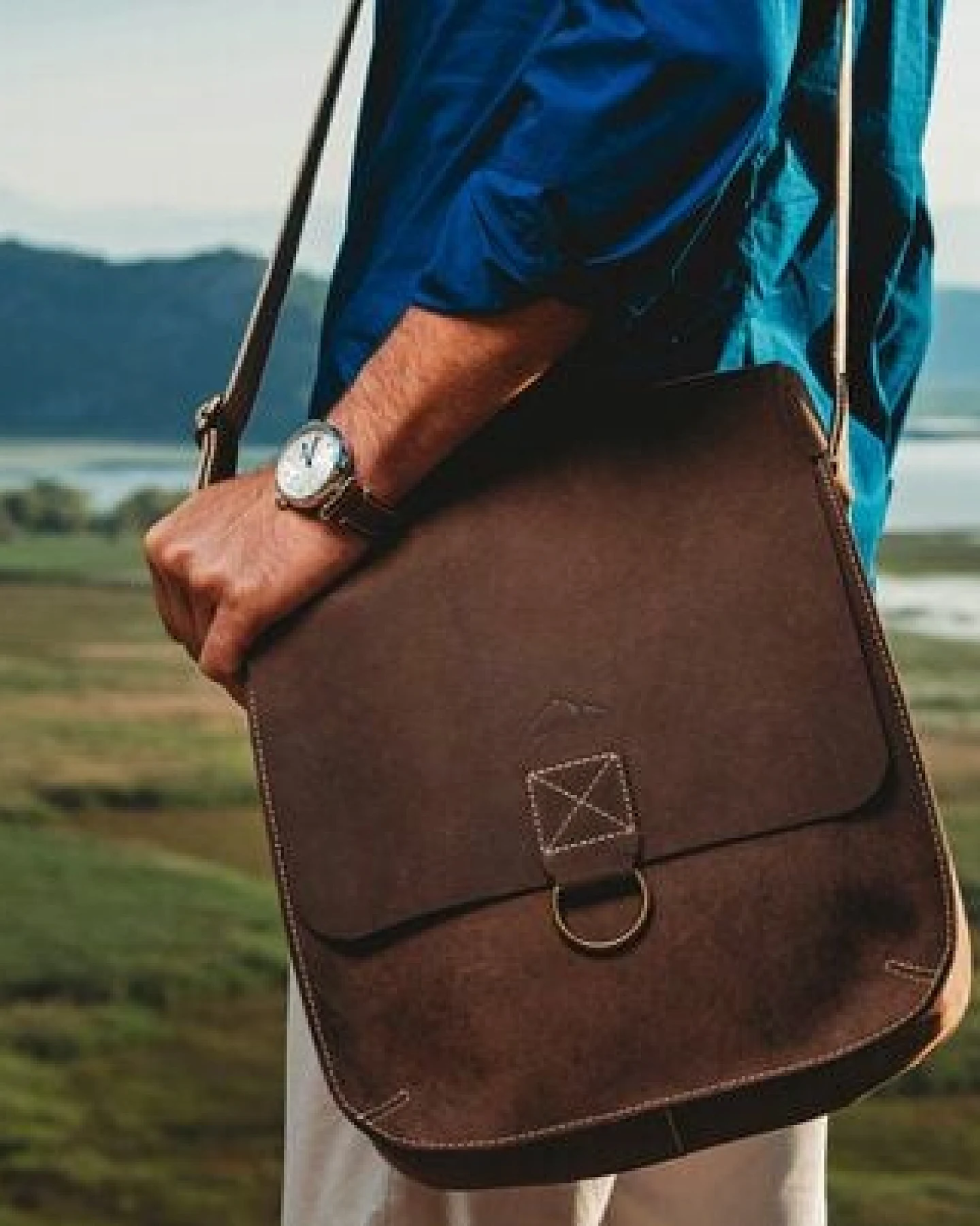 Alpenleder Schultertasche NEW YORK – Ansicht 4
