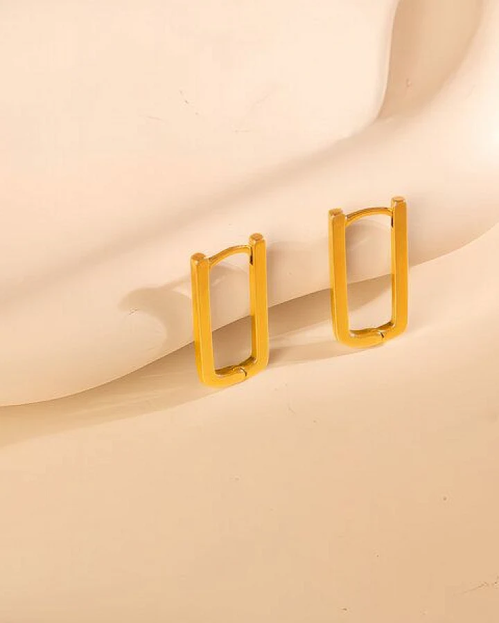 Matte Längliche Ovale Creolen Ohrringe 22mm x 12mm von Elektropulli