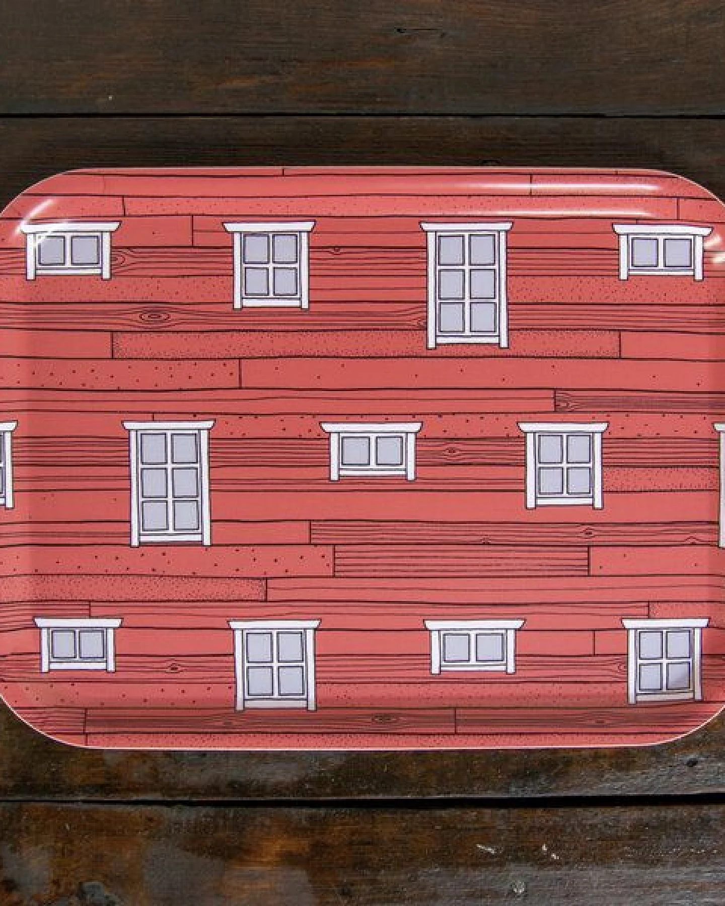 Cmig kleines Tablett Schwedenhaus 27x20cm – Ansicht 4
