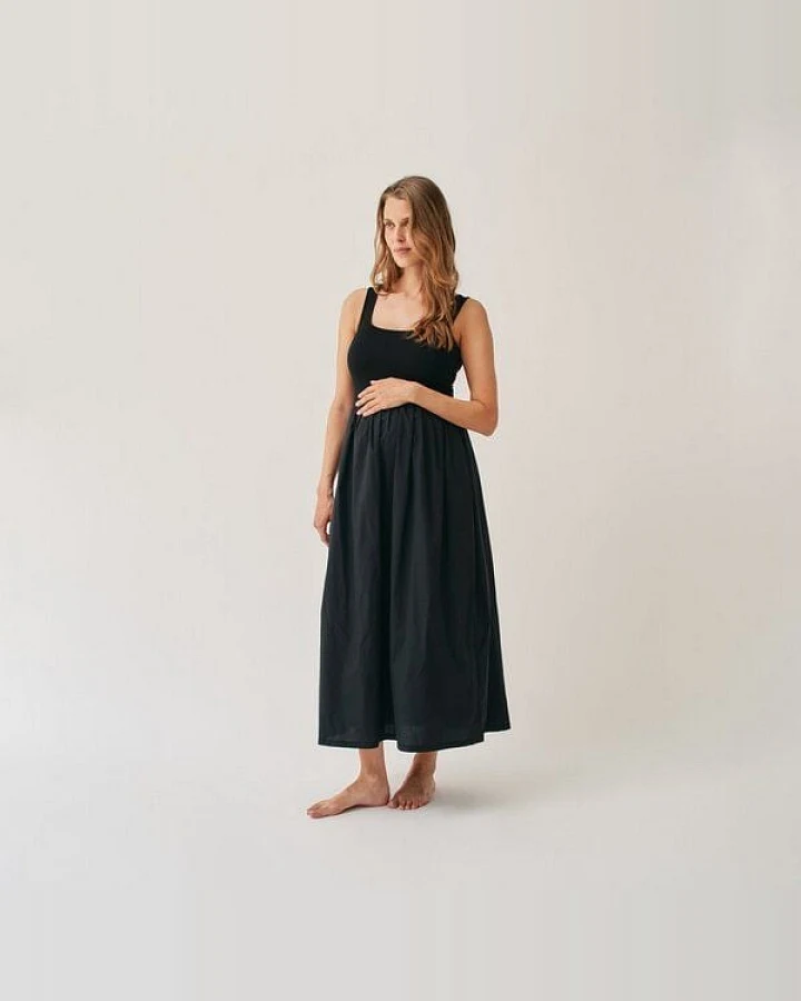The Mama Set Umstands-Kleid „The Tank Dress“ Weites Kleid für Schwangerschaft & darüber hinaus