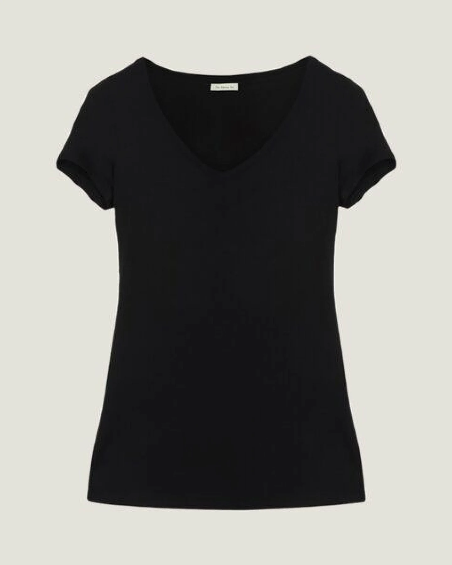 The Mama Set T-Shirt „The V- Neck T-Shirt“ Sanft anliegendes V- Ausschnitt T-Shirt mit Extralänge für die Schwangerschaft – Ansicht 3