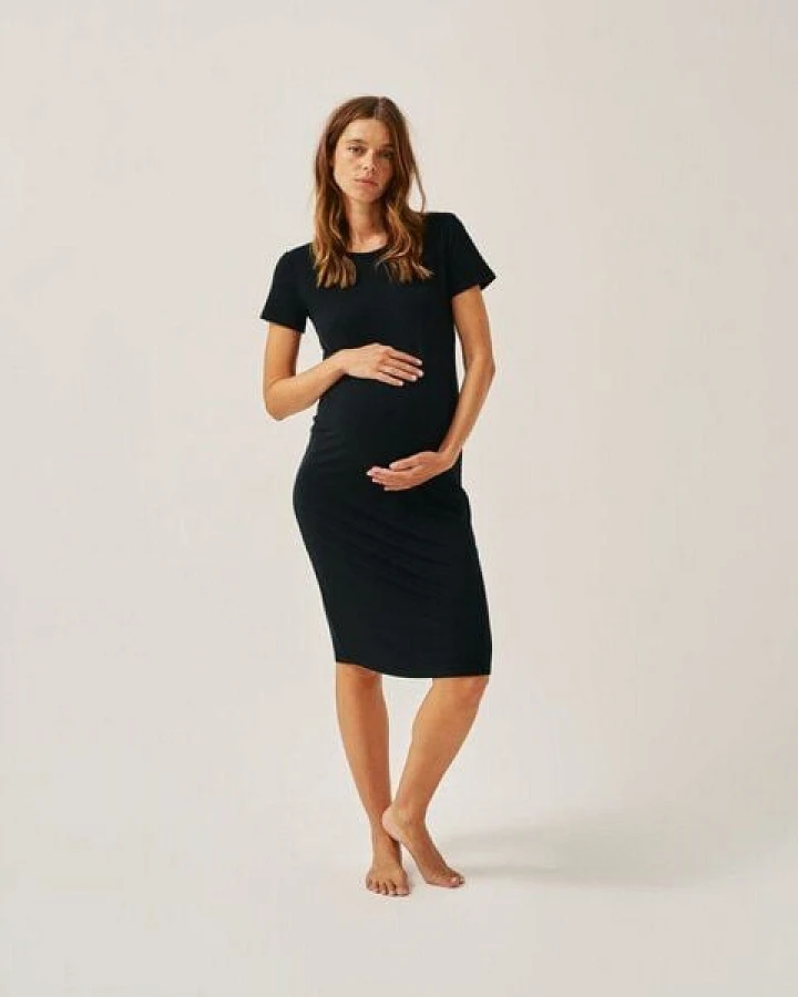 The Mama Set T-Shirt-Kleid „The T-Shirt Dress“ Lässiges Umstandskleid für jeden Tag