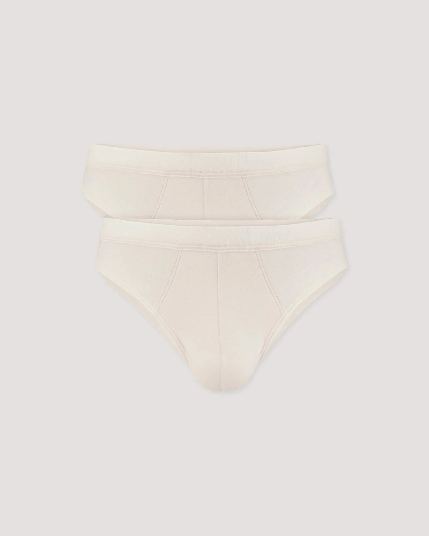 hessnatur Herren Slip Regular Cut im 2er-Pack PURE NATURE aus Bio-Baumwolle - natur - Größe 6 = L – Ansicht 4