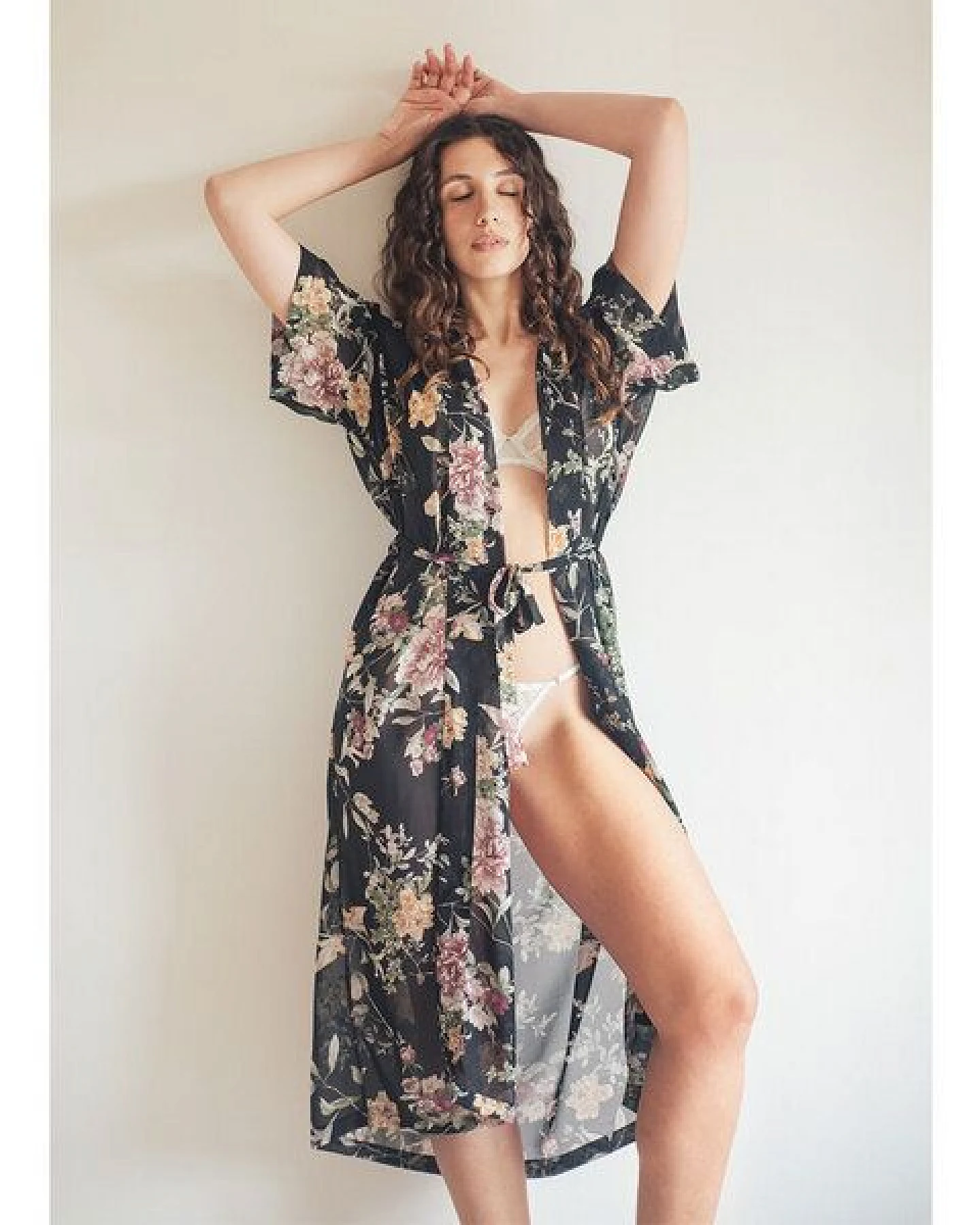 Anekdot Robe Sheer Floral – Ansicht 3