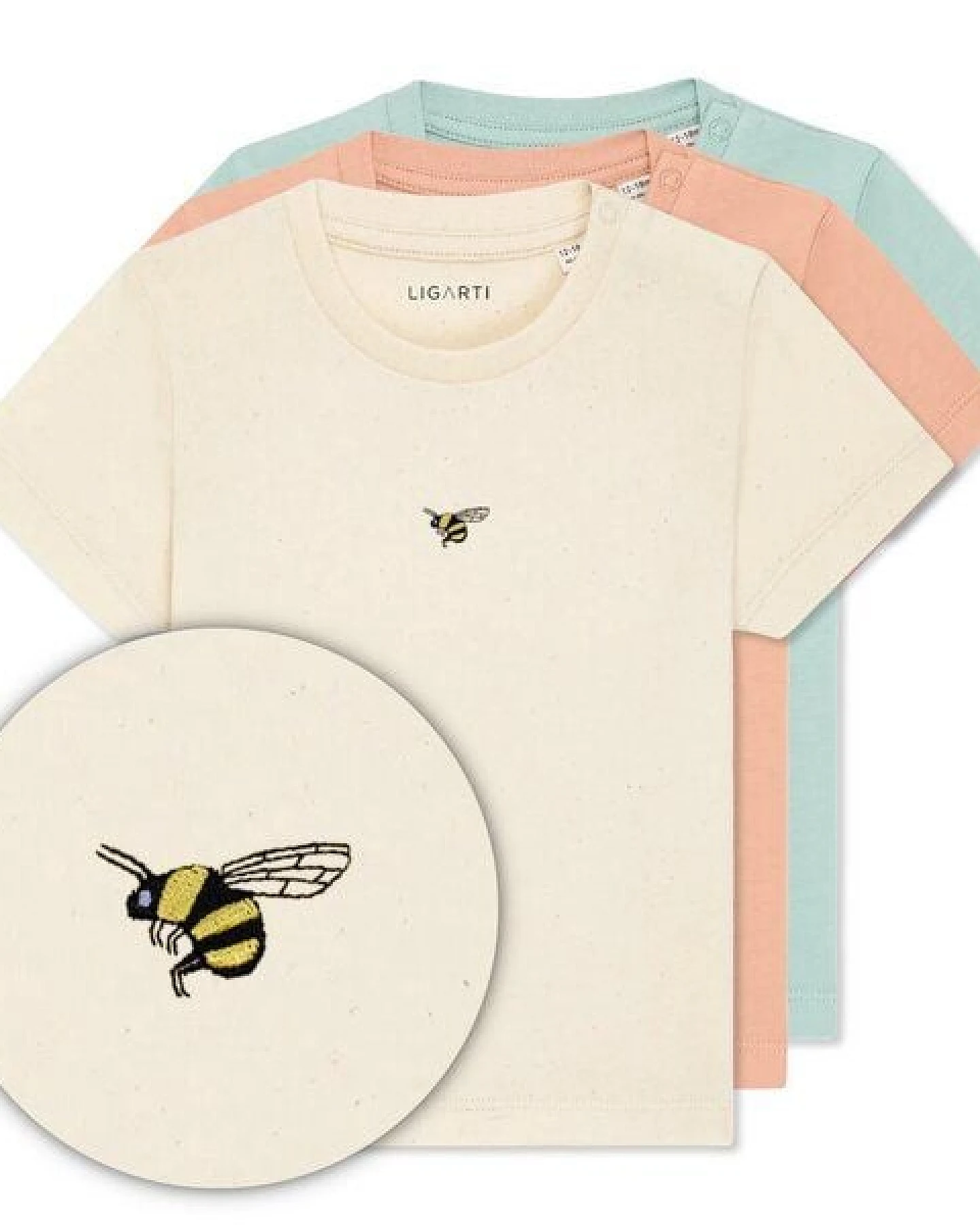 LIGARTI Babyshirt - Brumhilde die Hummel – Ansicht 3