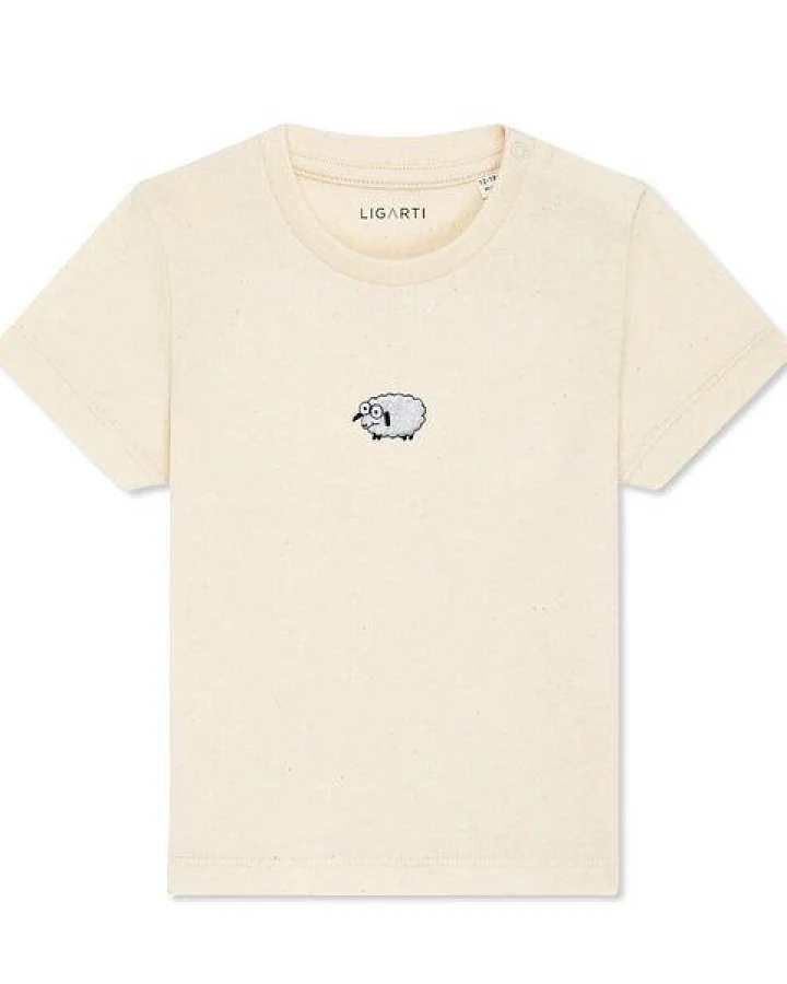 LIGARTI Babyshirt - Wollke das Schaf