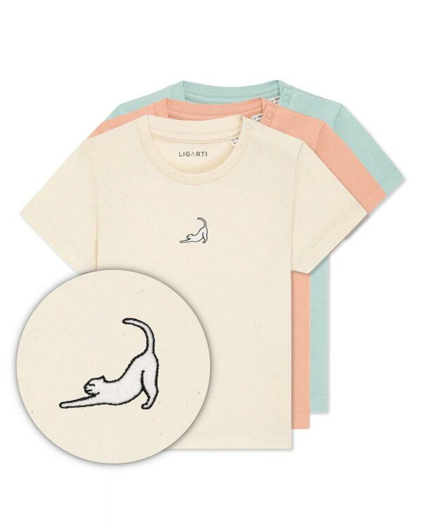 LIGARTI Babyshirt - Eloise die Katze – Ansicht 3