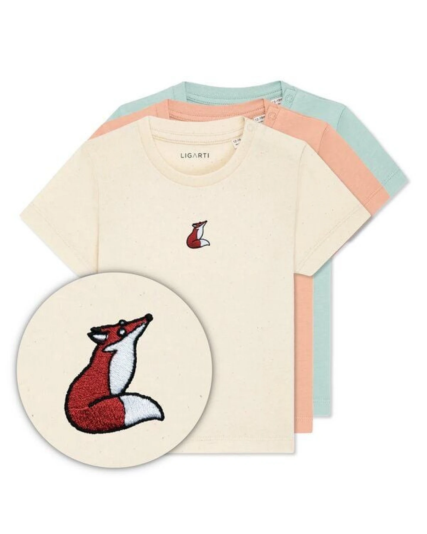 LIGARTI Babyshirt - Valentina der Fuchs – Ansicht 3