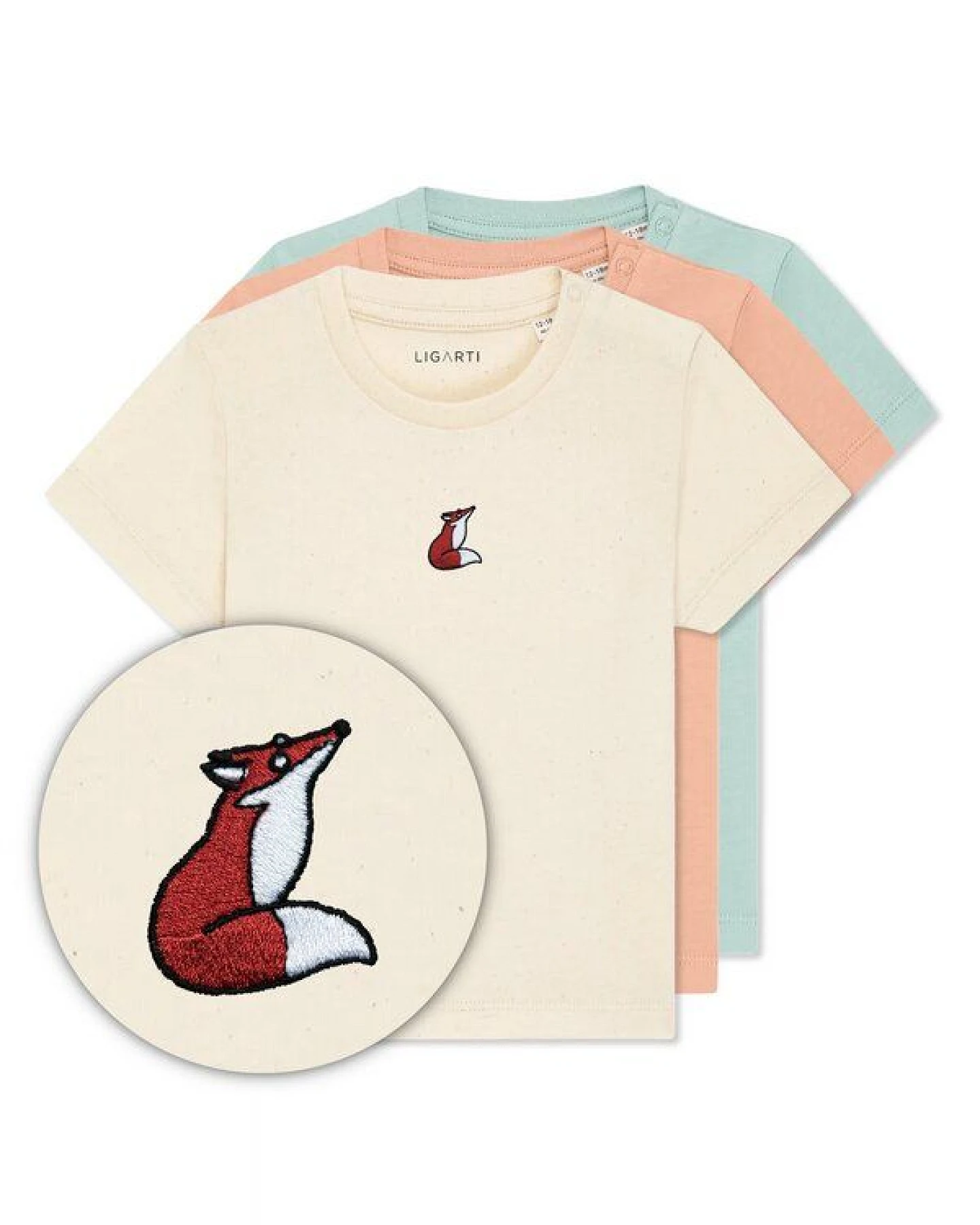 LIGARTI Babyshirt - Valentina der Fuchs – Ansicht 3