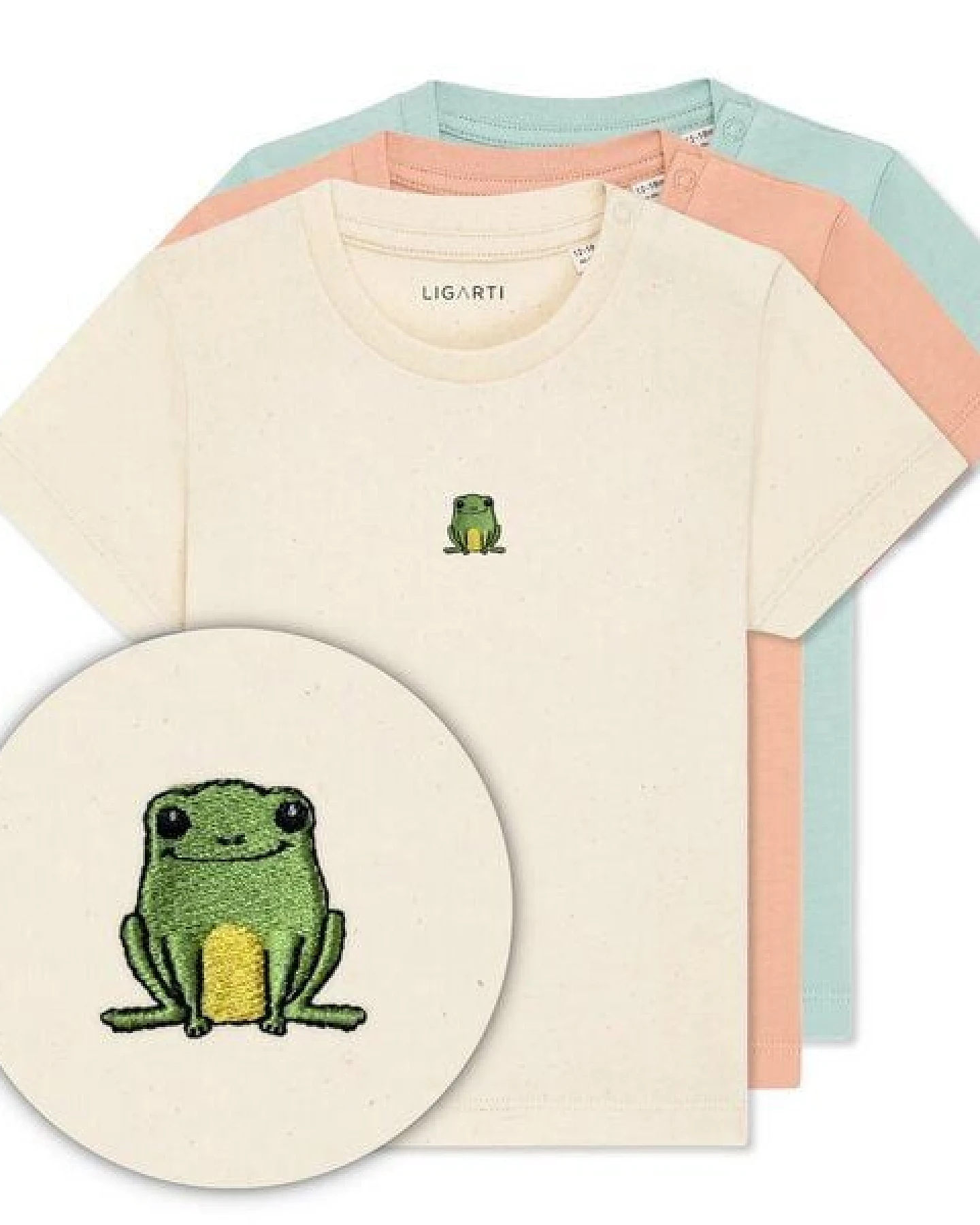 LIGARTI Babyshirt - Nils der Frosch – Ansicht 3