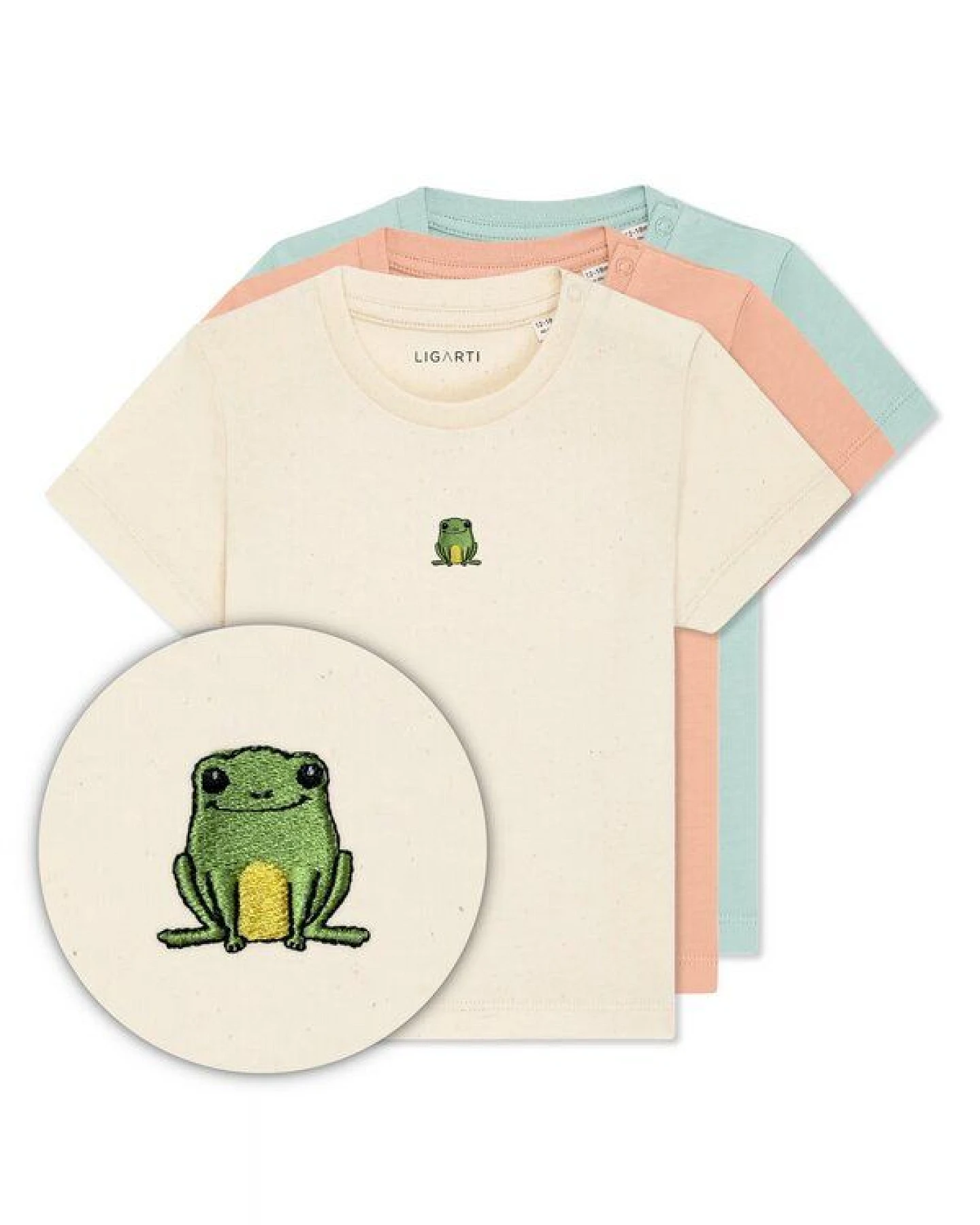 LIGARTI Babyshirt - Nils der Frosch – Ansicht 3