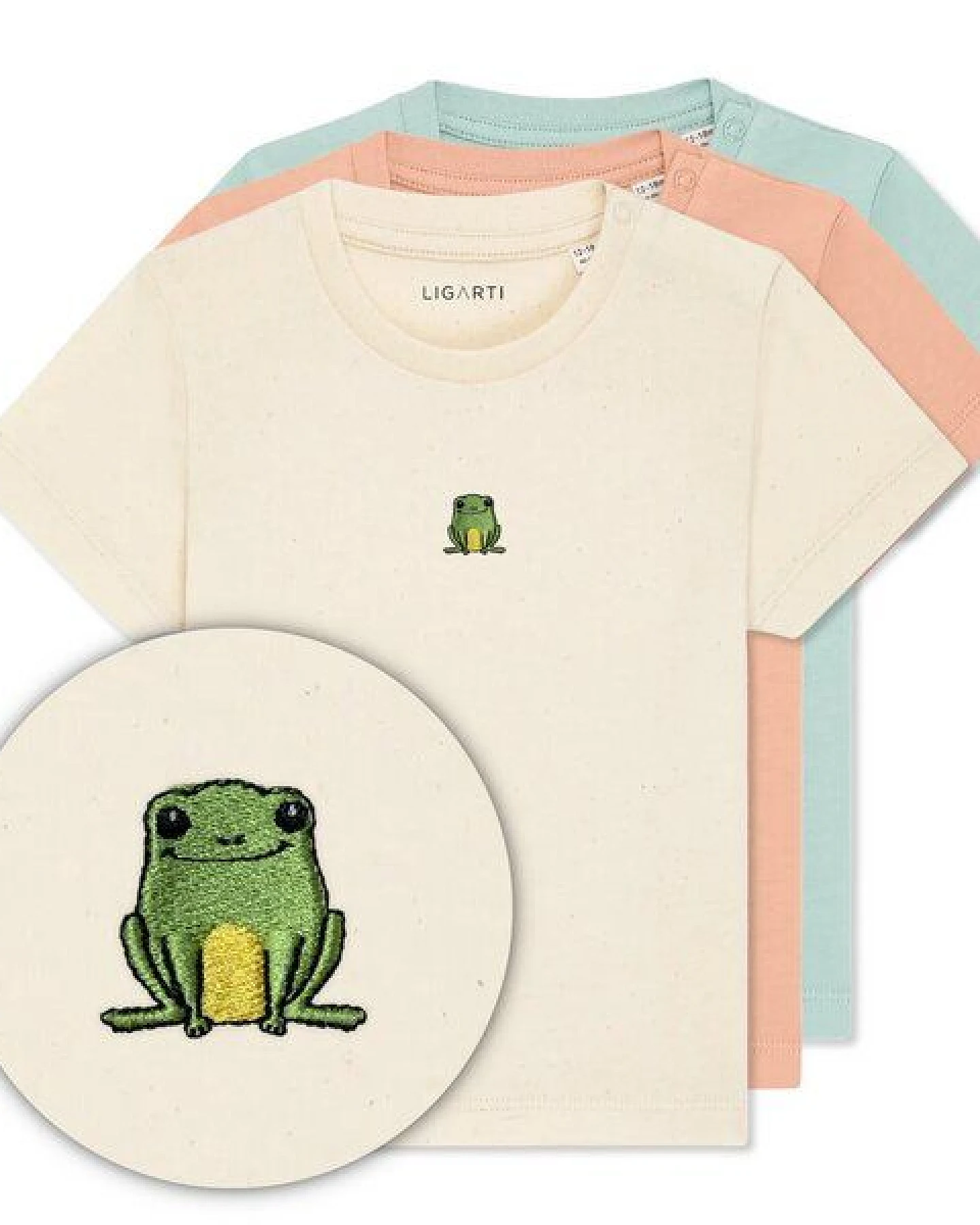 LIGARTI Babyshirt - Nils der Frosch – Ansicht 3