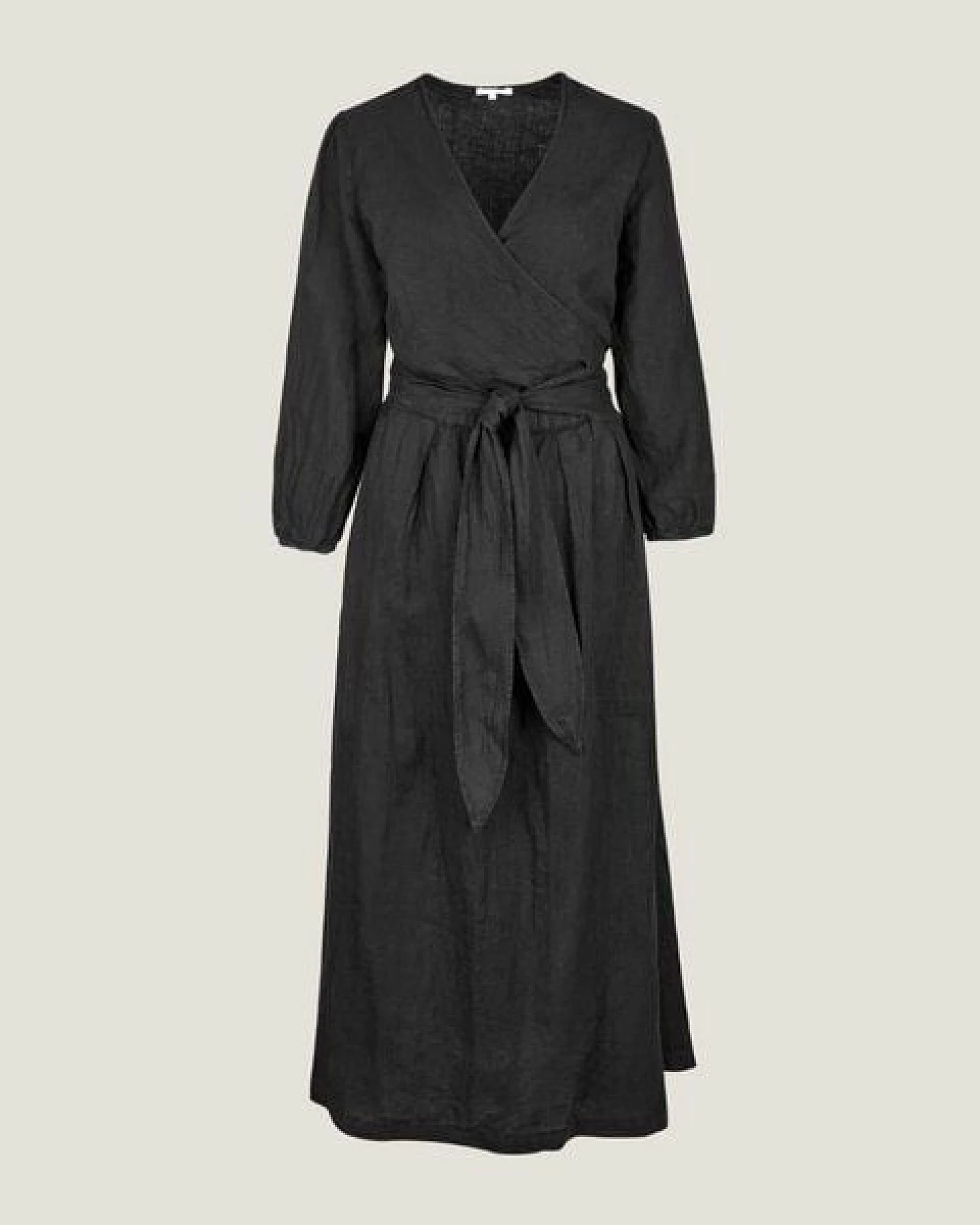 The Mama Set Leinen-Wickelkleid „The Linen Wrap Dress“ Elegantes Wickelkleid aus 100 % Leinen für Schwangerschaft & Stillzeit – Ansicht 4