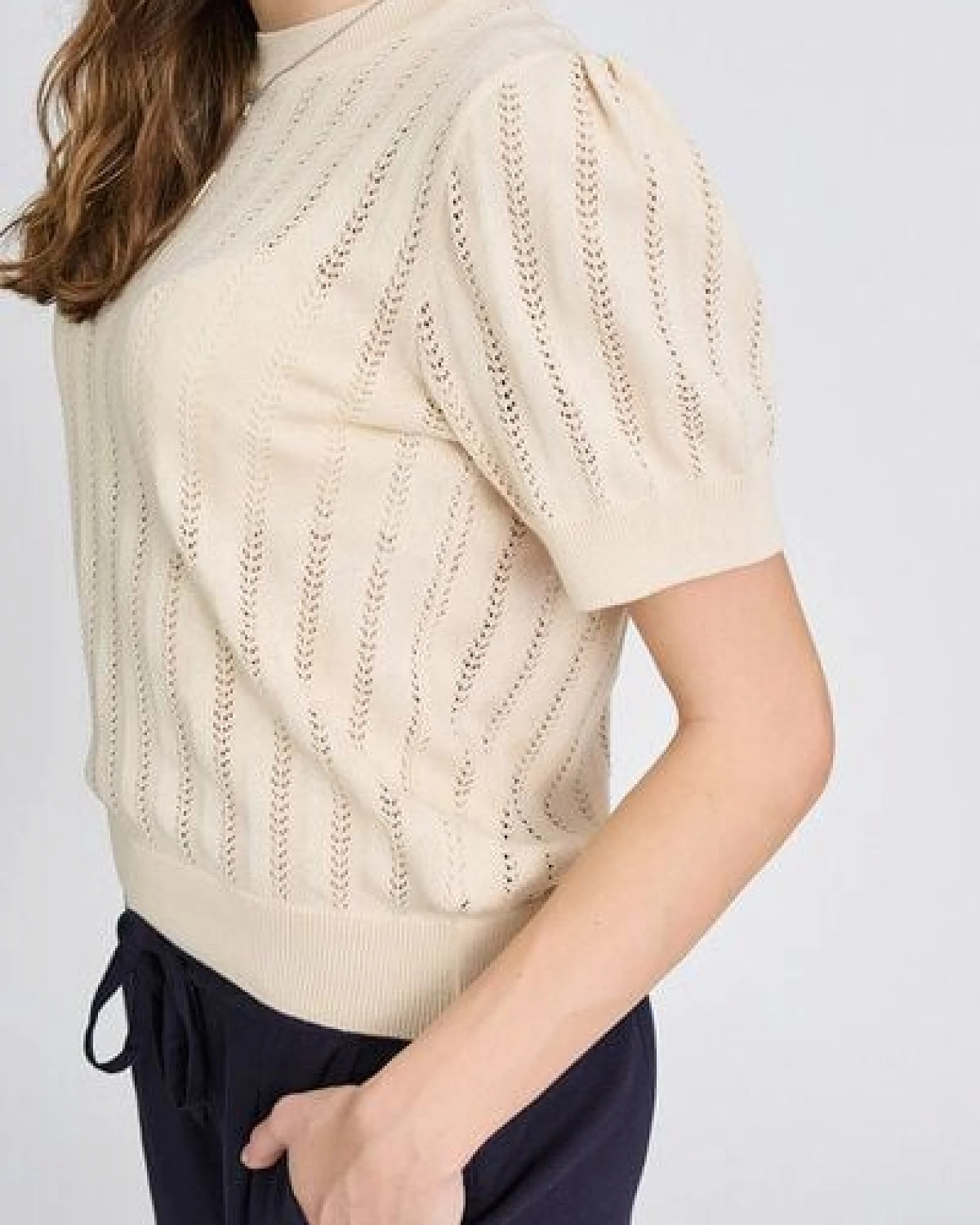 Zerum Strick-Shirt Viola – Ansicht 3