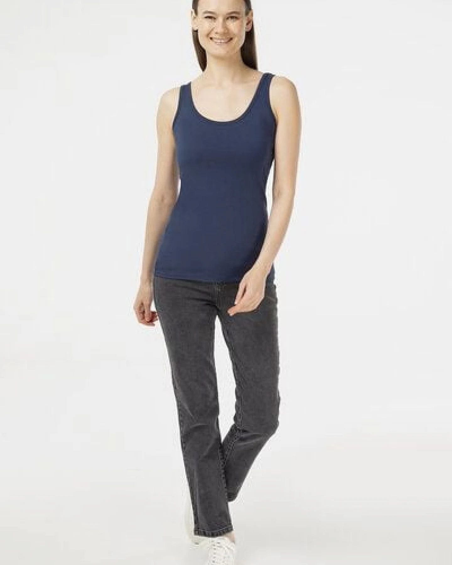 Evermind Damen Tanktop aus Bio-Baumwolle – Ansicht 4