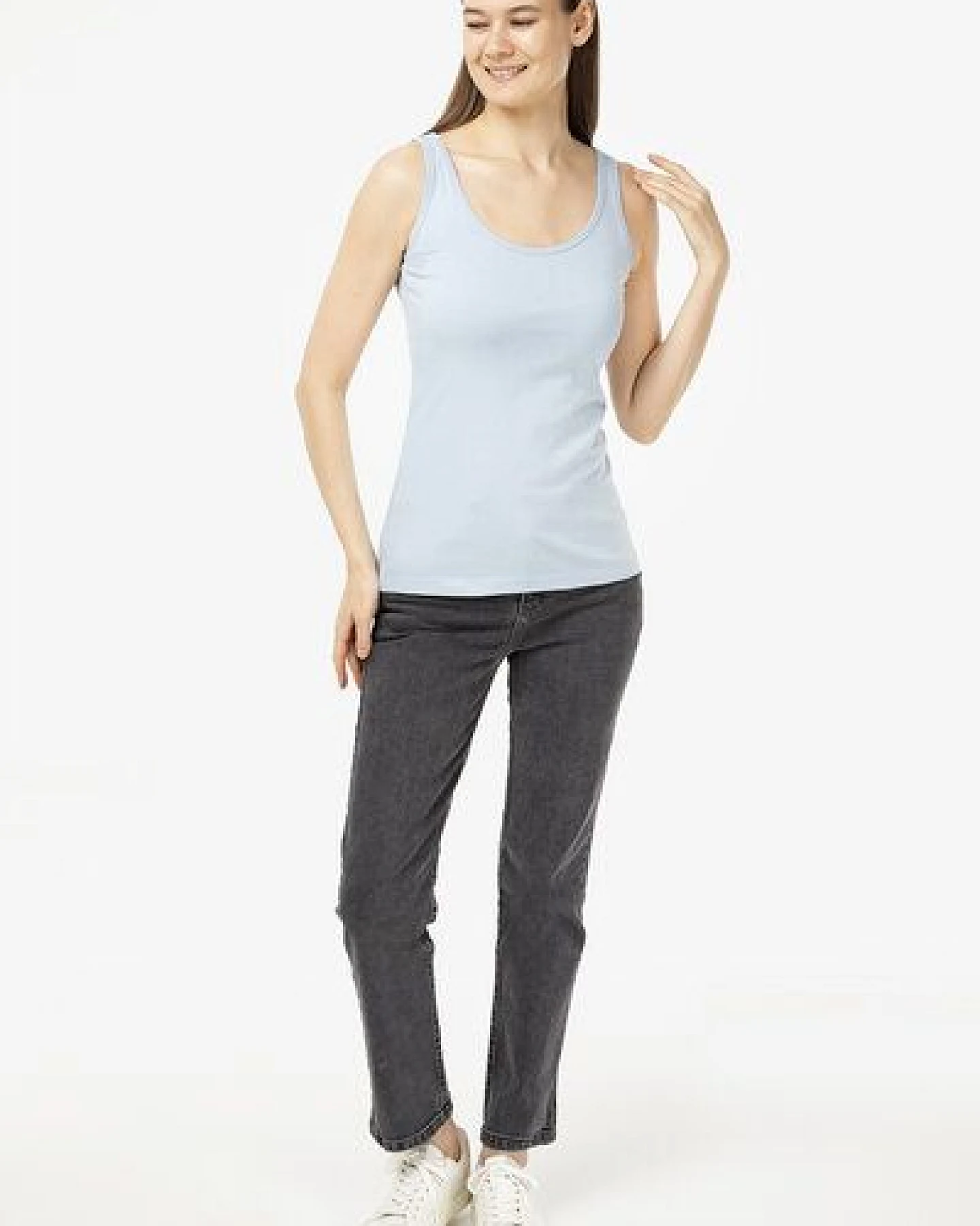 Evermind Damen Tanktop aus Bio-Baumwolle – Ansicht 4