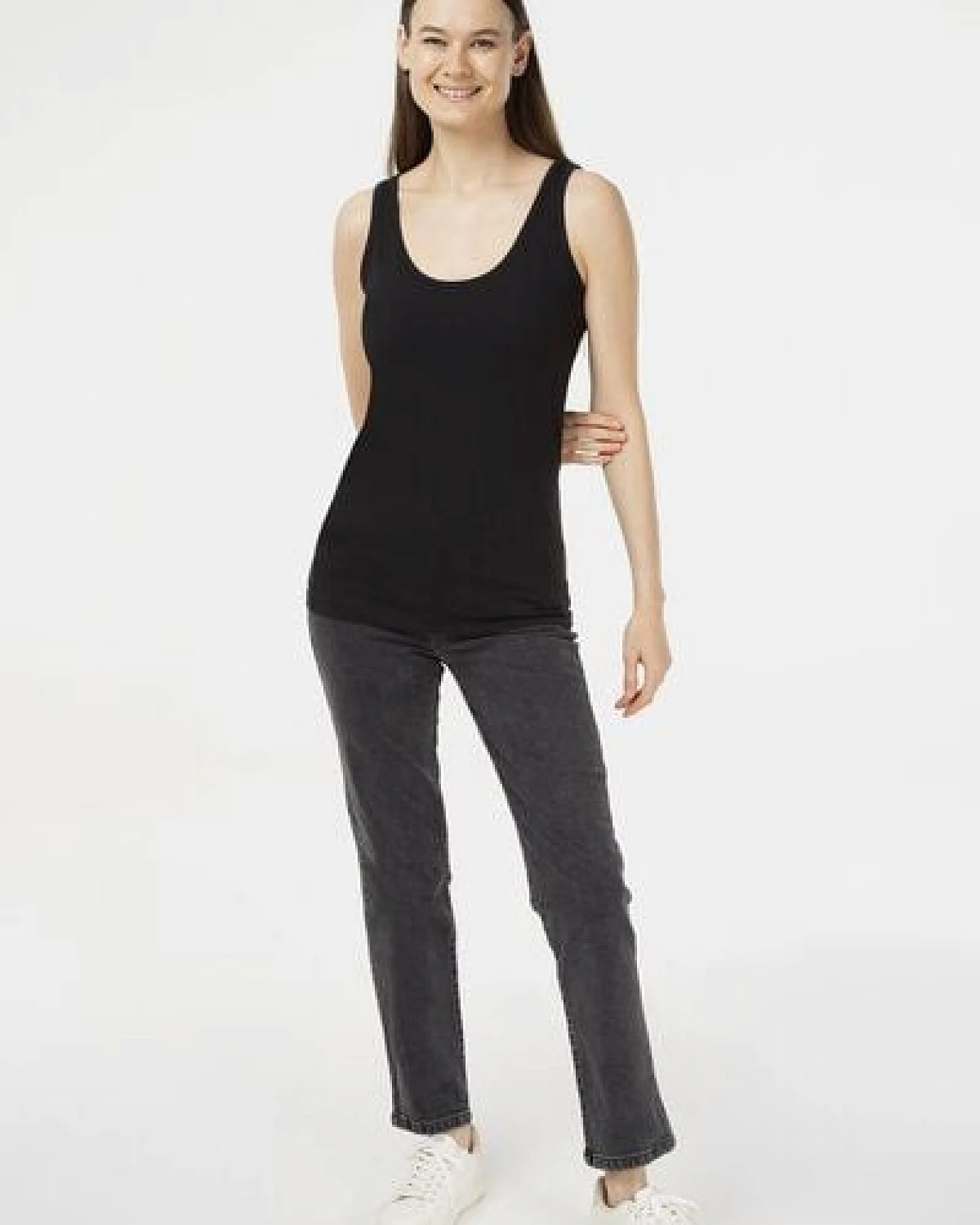 Evermind Damen Tanktop aus Bio-Baumwolle – Ansicht 3