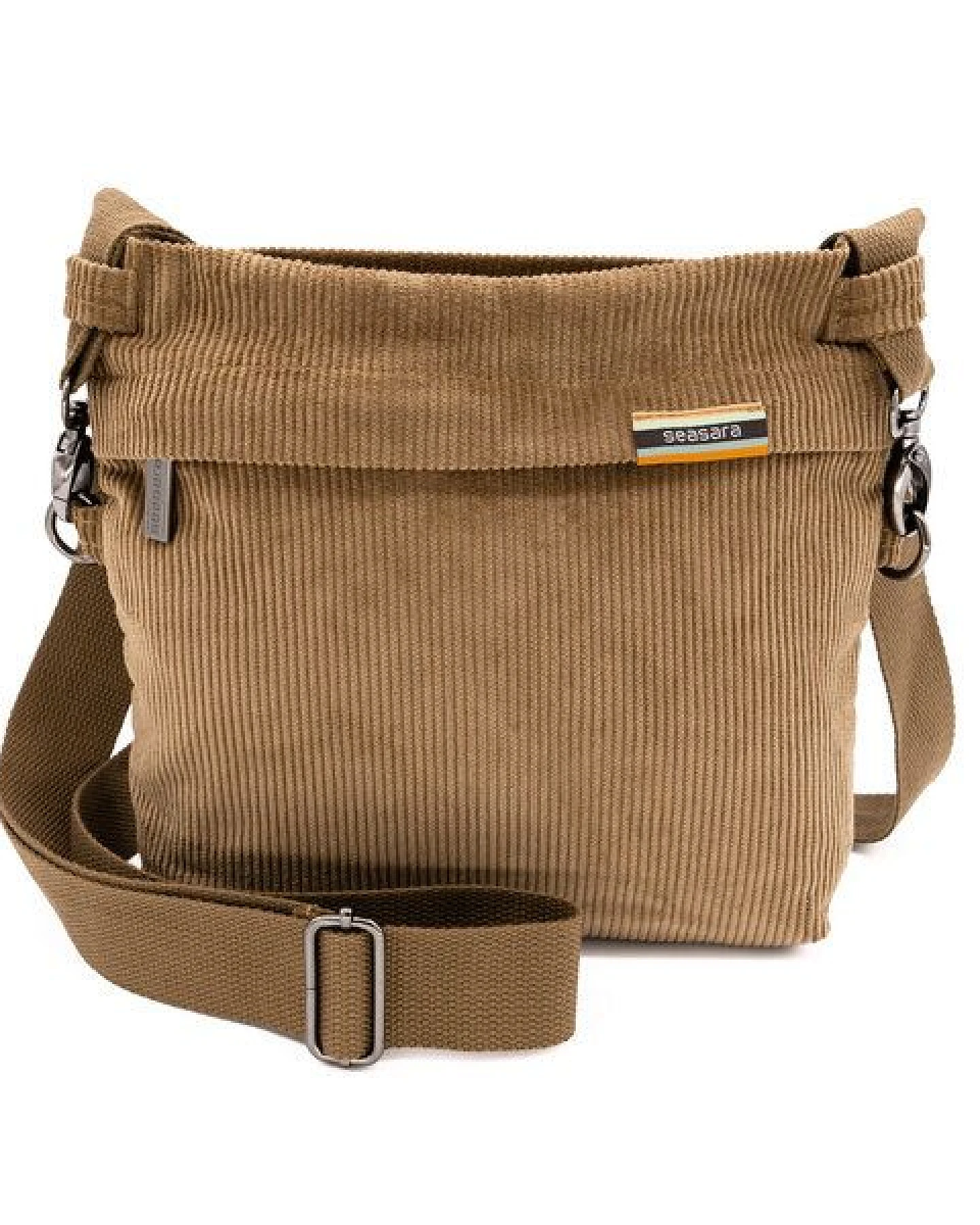 seasara Cord-Tasche Umhängetasche Damen & Herren aus Bio-Baumwolle, light brown – Ansicht 2